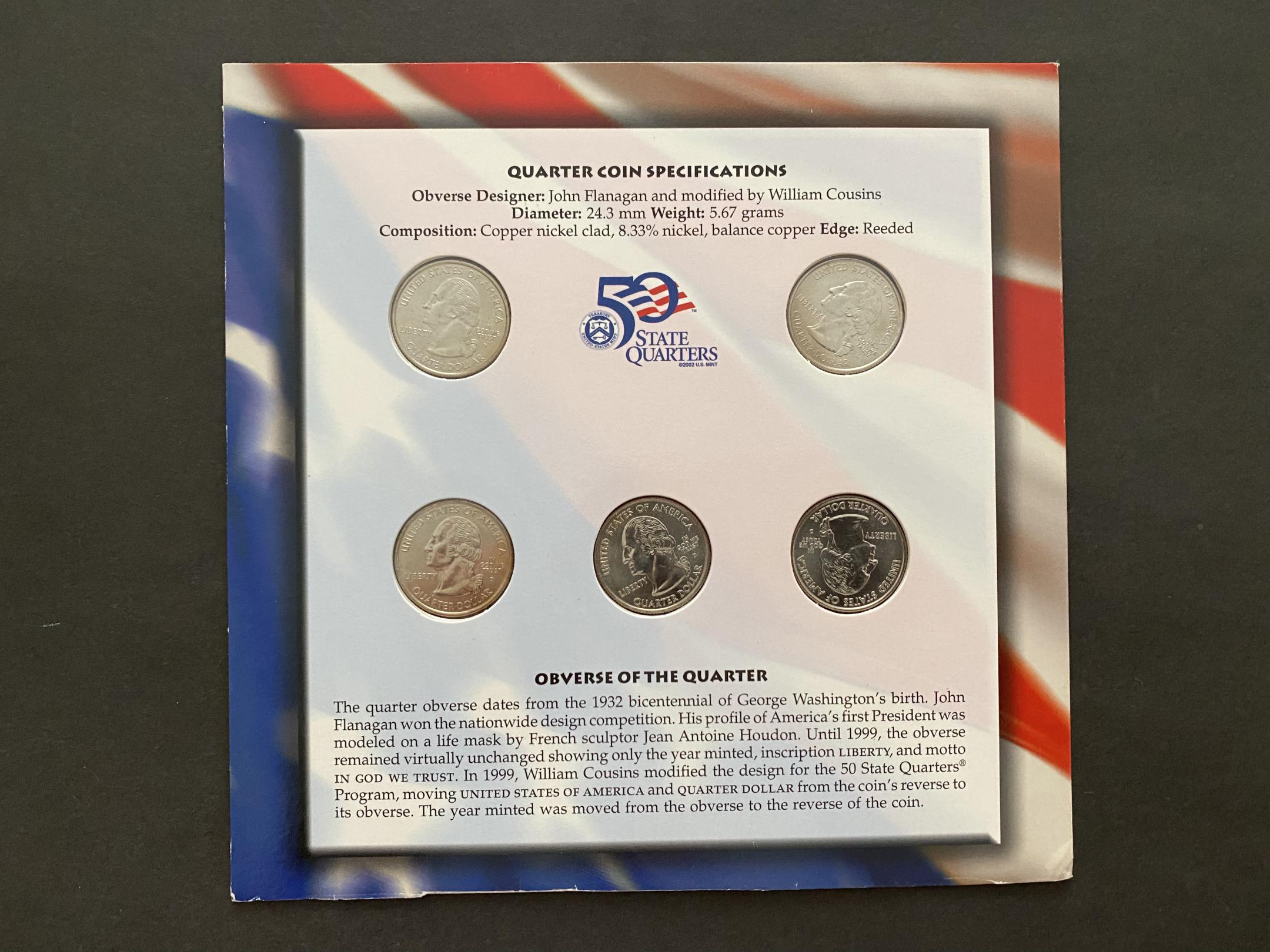 USA 1/4 dollár sor (2002