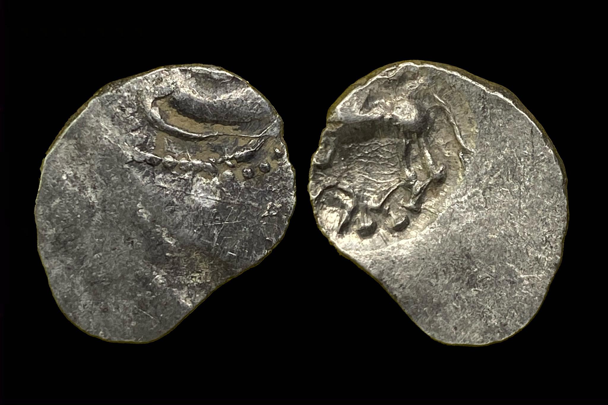 Aedui Kelta (i.sz.80-50) Quinarius (féldénár) D&T 3189;SLM 556