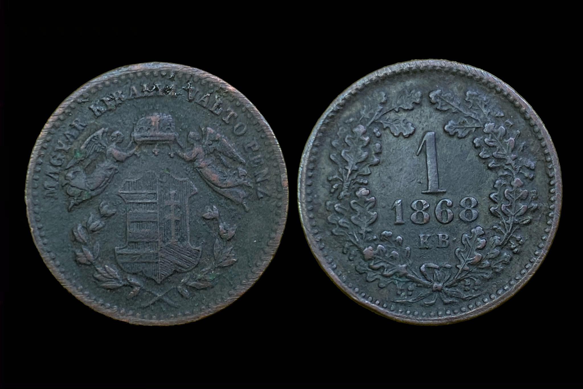 Franz Joseph 1 kreutzer (1868)K-B 