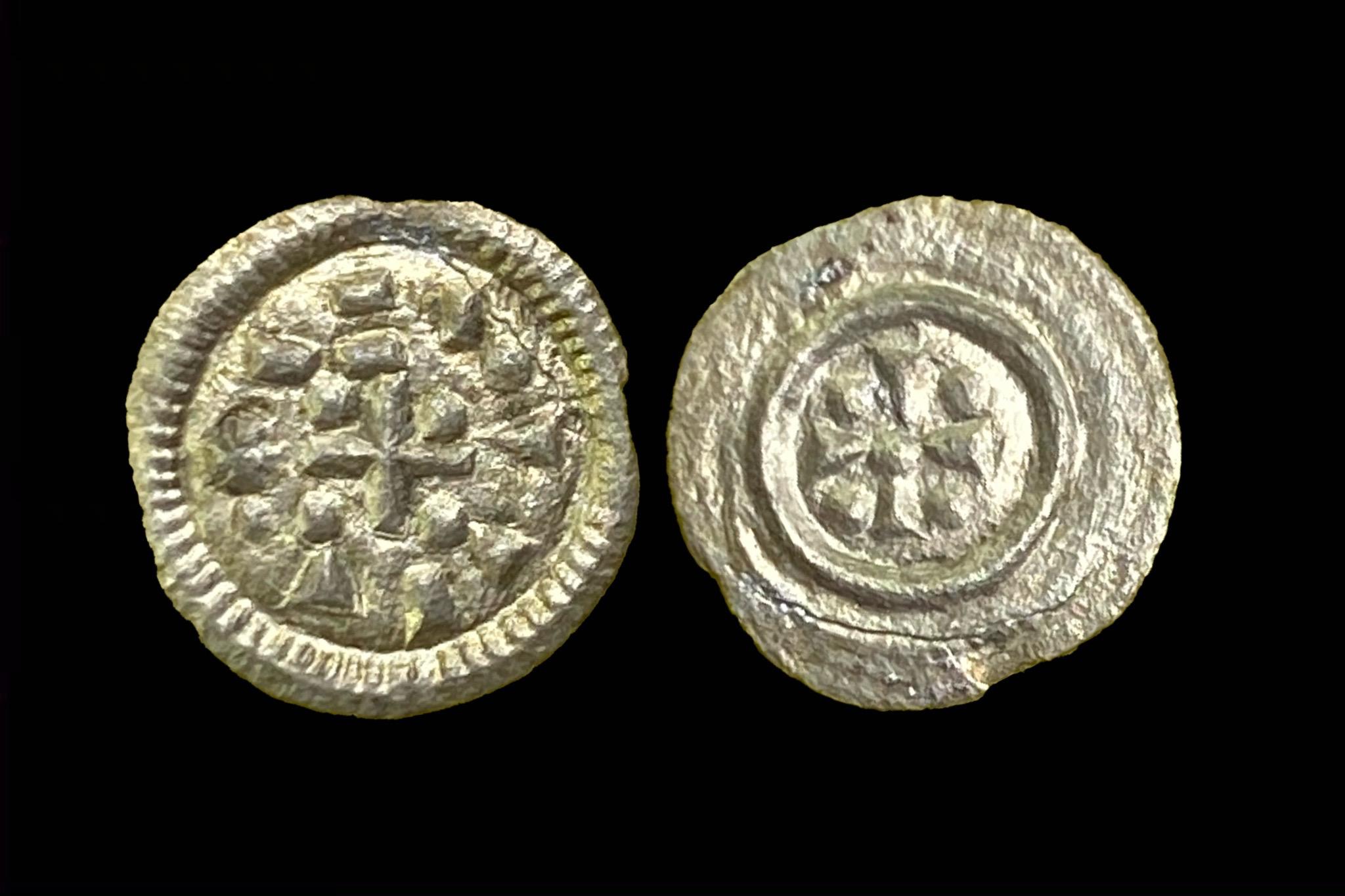 II. Geza denar Éh-56 (hajlásnyom)