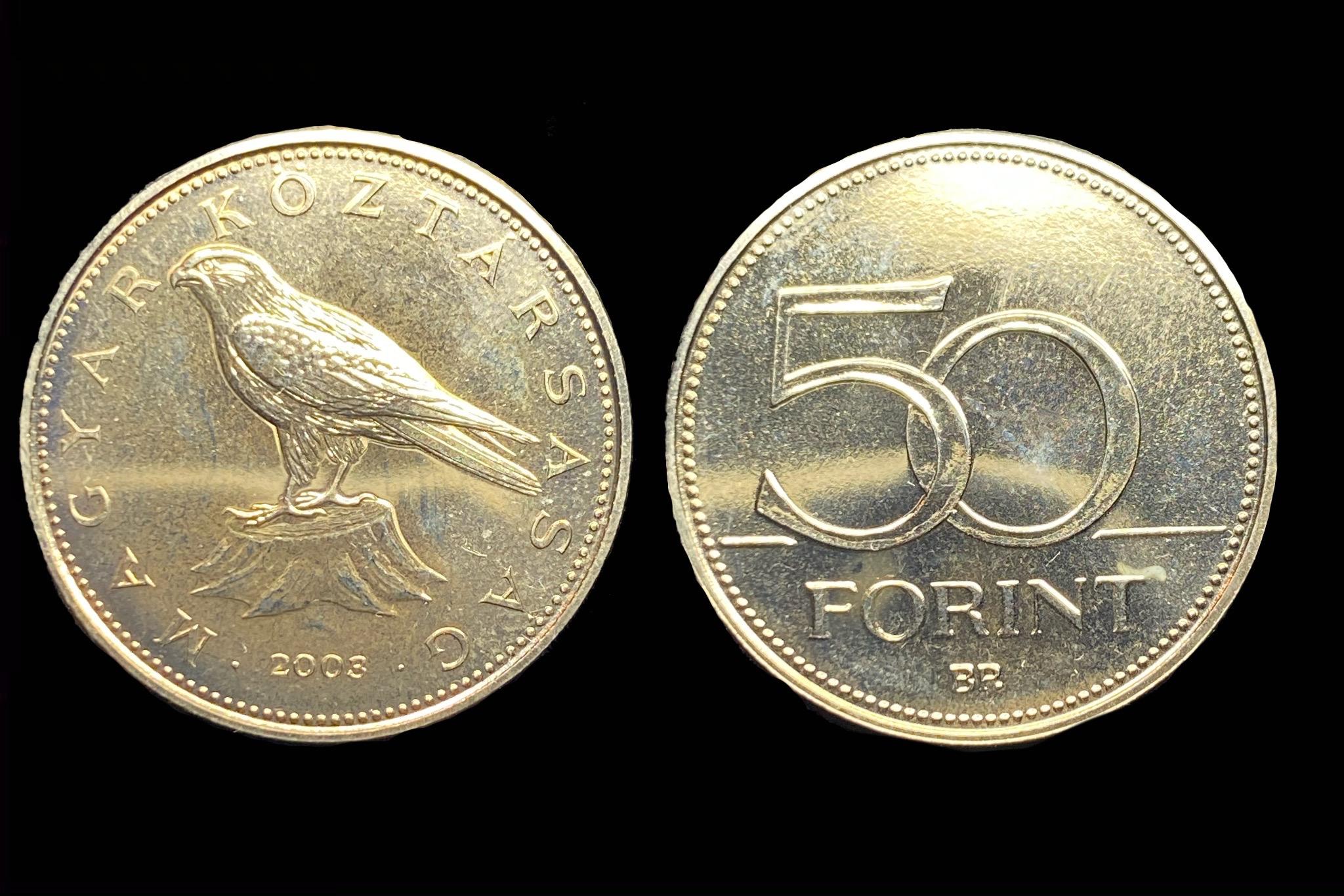 50 Forint (2003) BU Felkefélt, fényesített verőtővel készült veret!