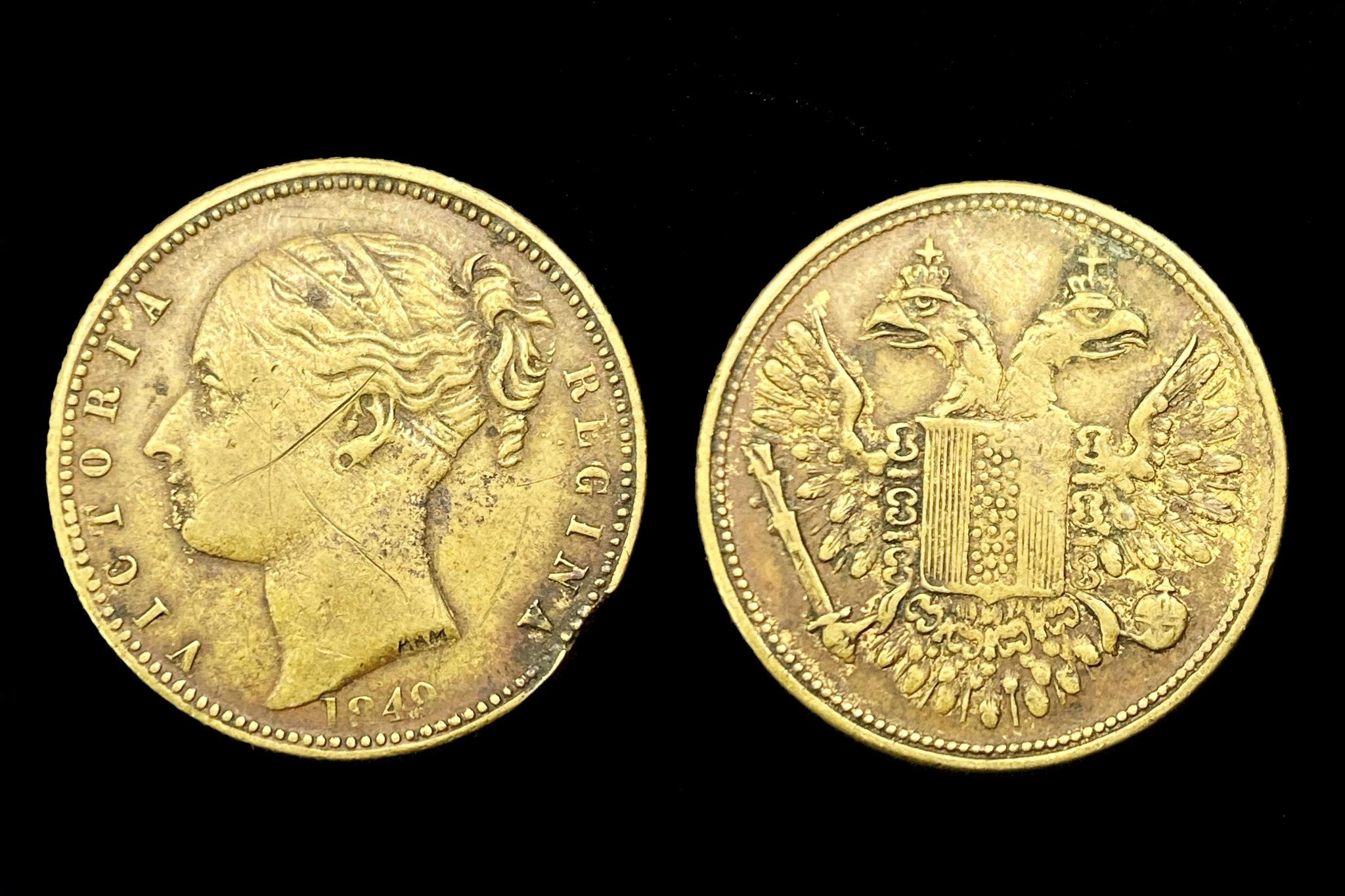 Zseton (1837-1949) Angol játékpénz
