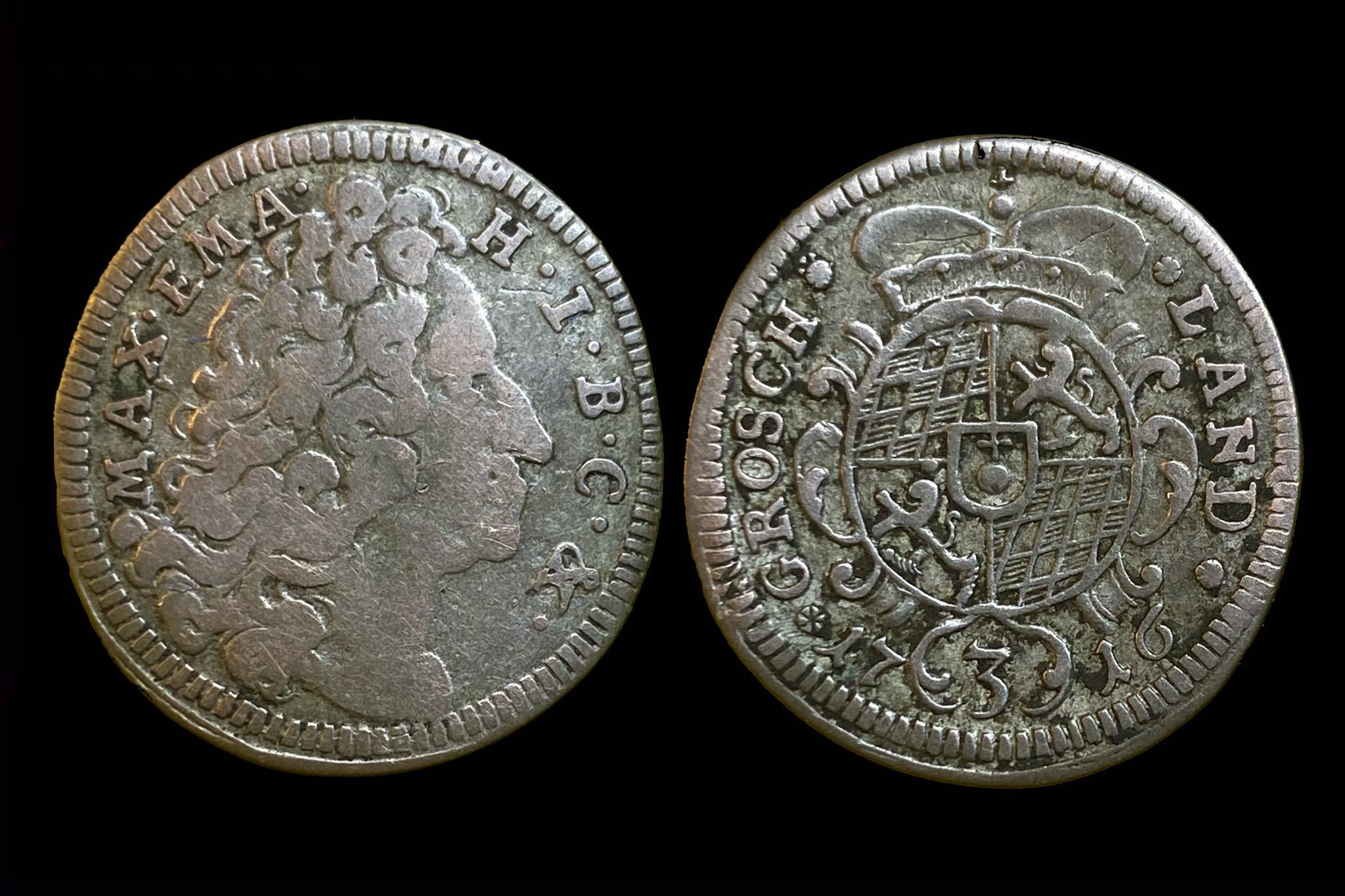 Bayern II. Maximilian Emanuel 3 krajcár