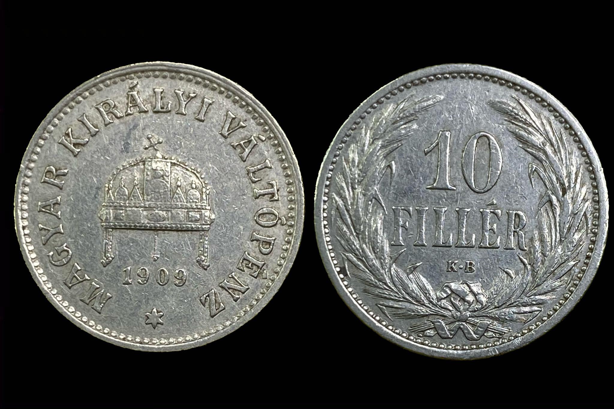 (1909) 10 fillér Adamo K3