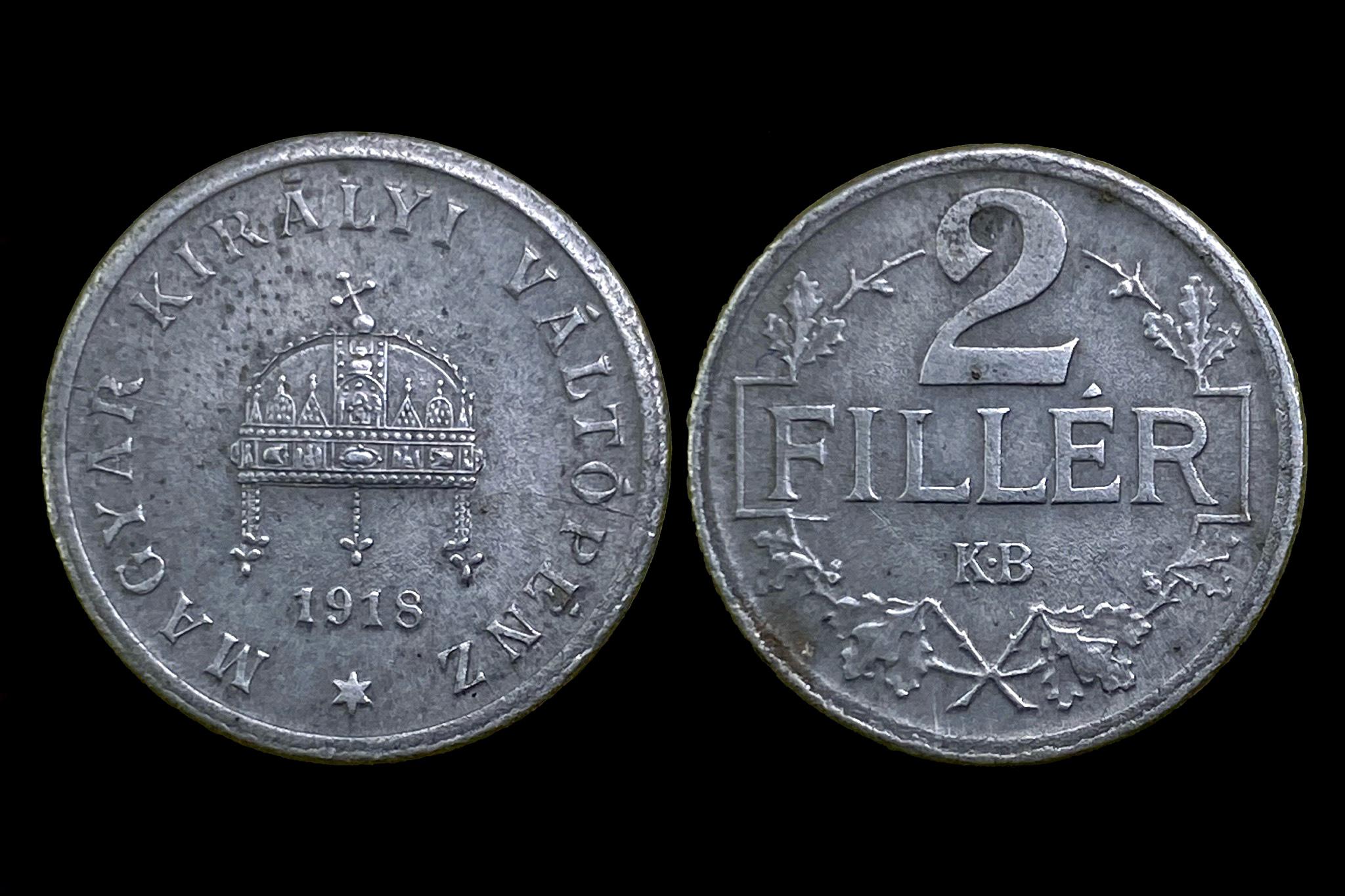 (1918) 2 fillér Adamo K2.1