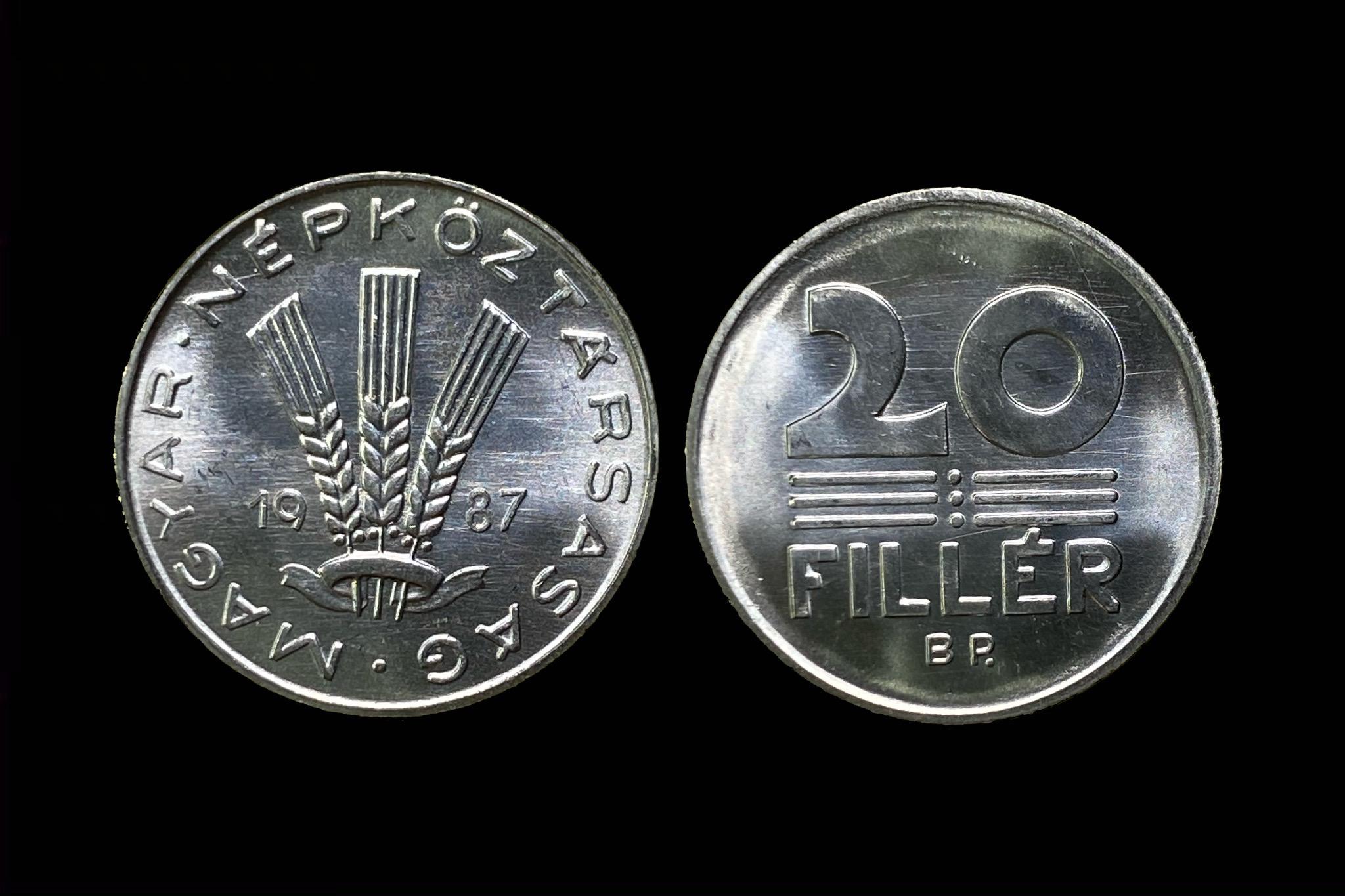 (1987) 20 Fillér UNC Adamo F4.2 