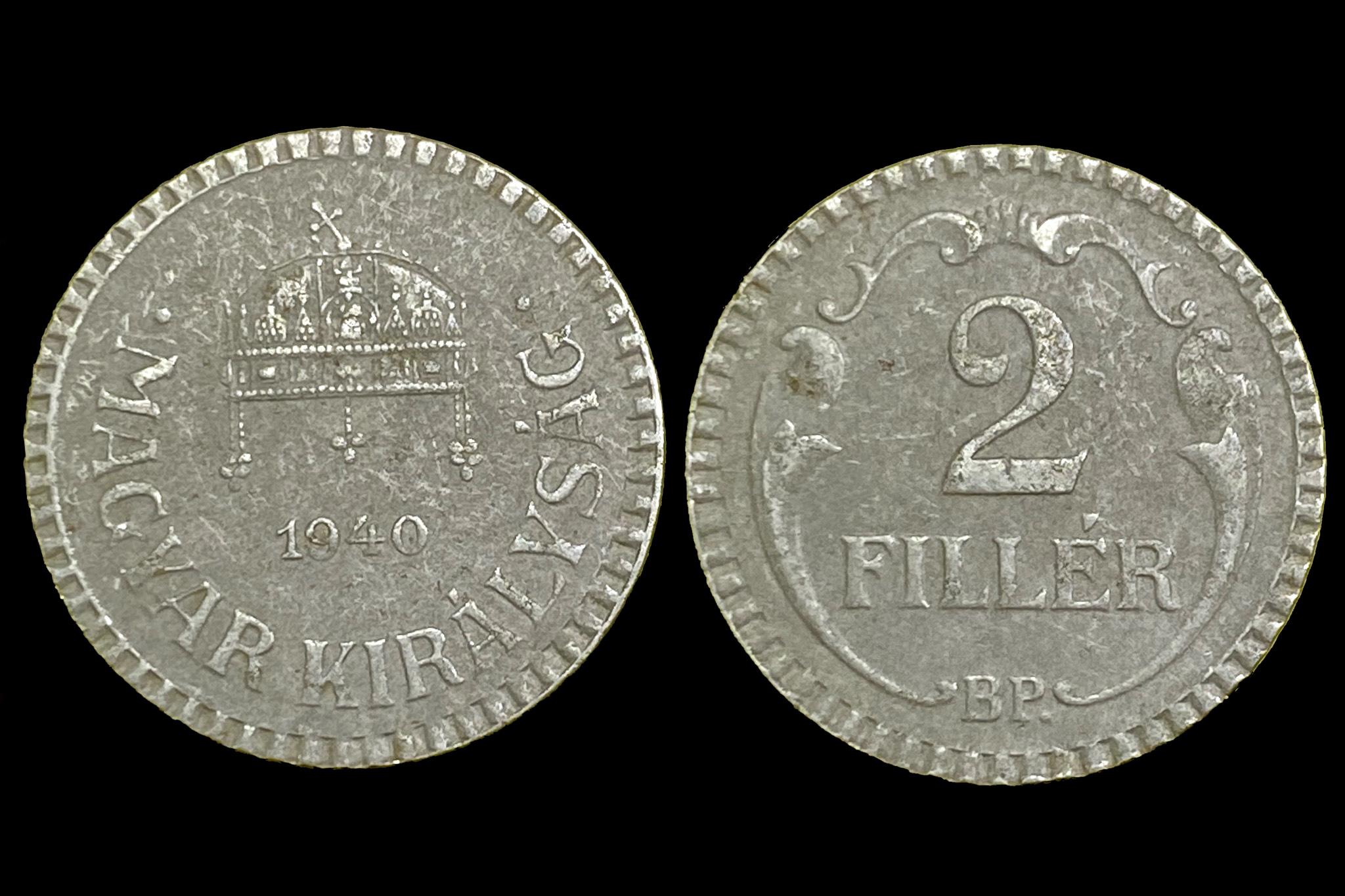 (1940) 2 Fillér (rovatkolt) Adamo P2.2