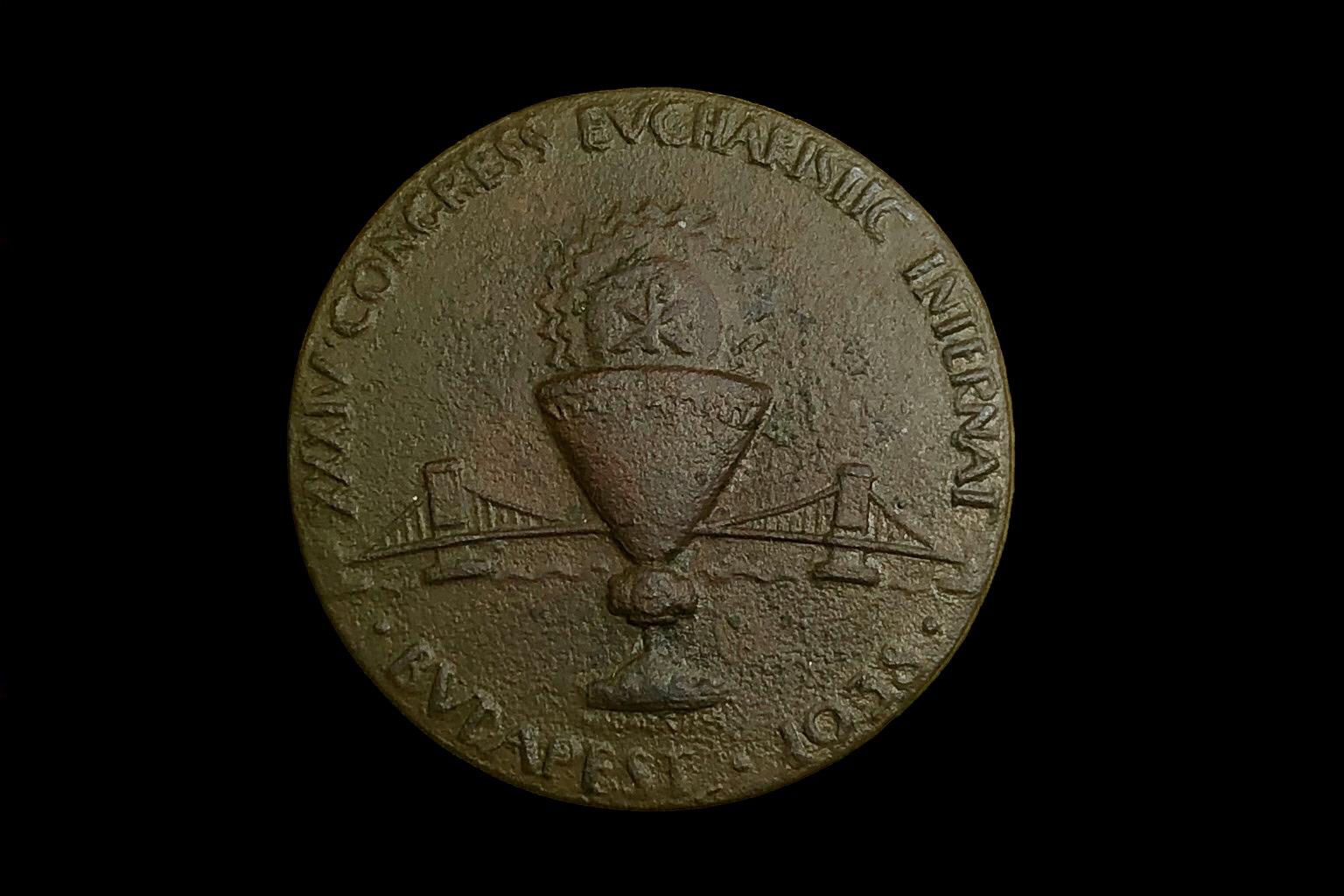 Jelvény 1938. XXXIV. kongresszus Budapest Evcharistic Internat (23mm)
