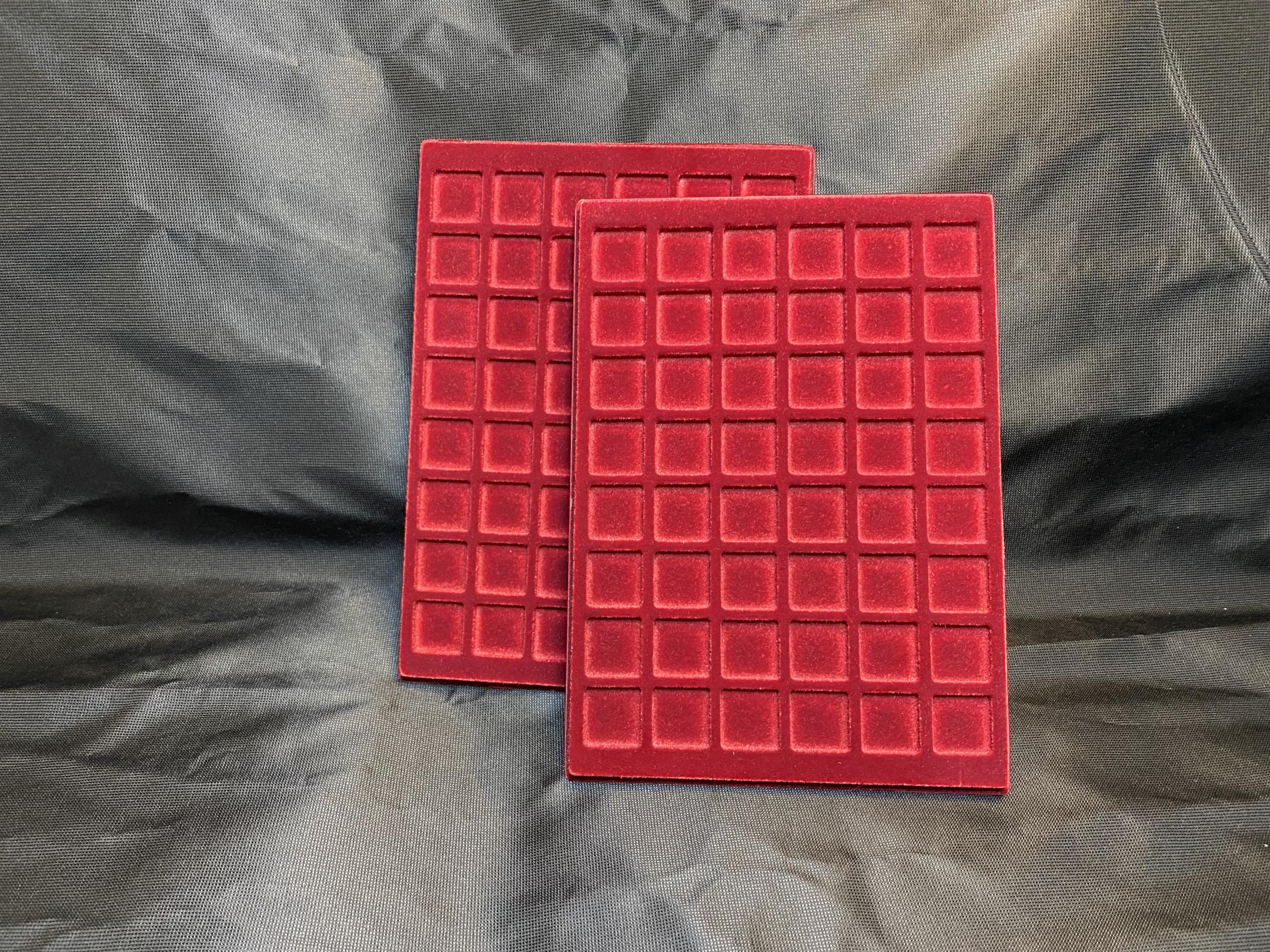 48 fészkes 23x23mm (bordó) 240x170mm ÚJ 2db 