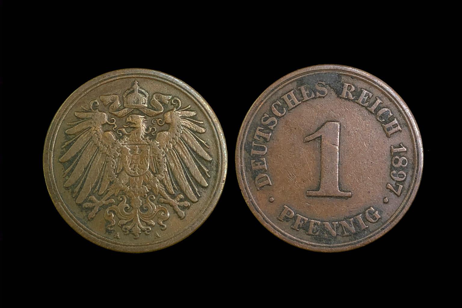 II. Wilhelm 1 pfennig (1897)