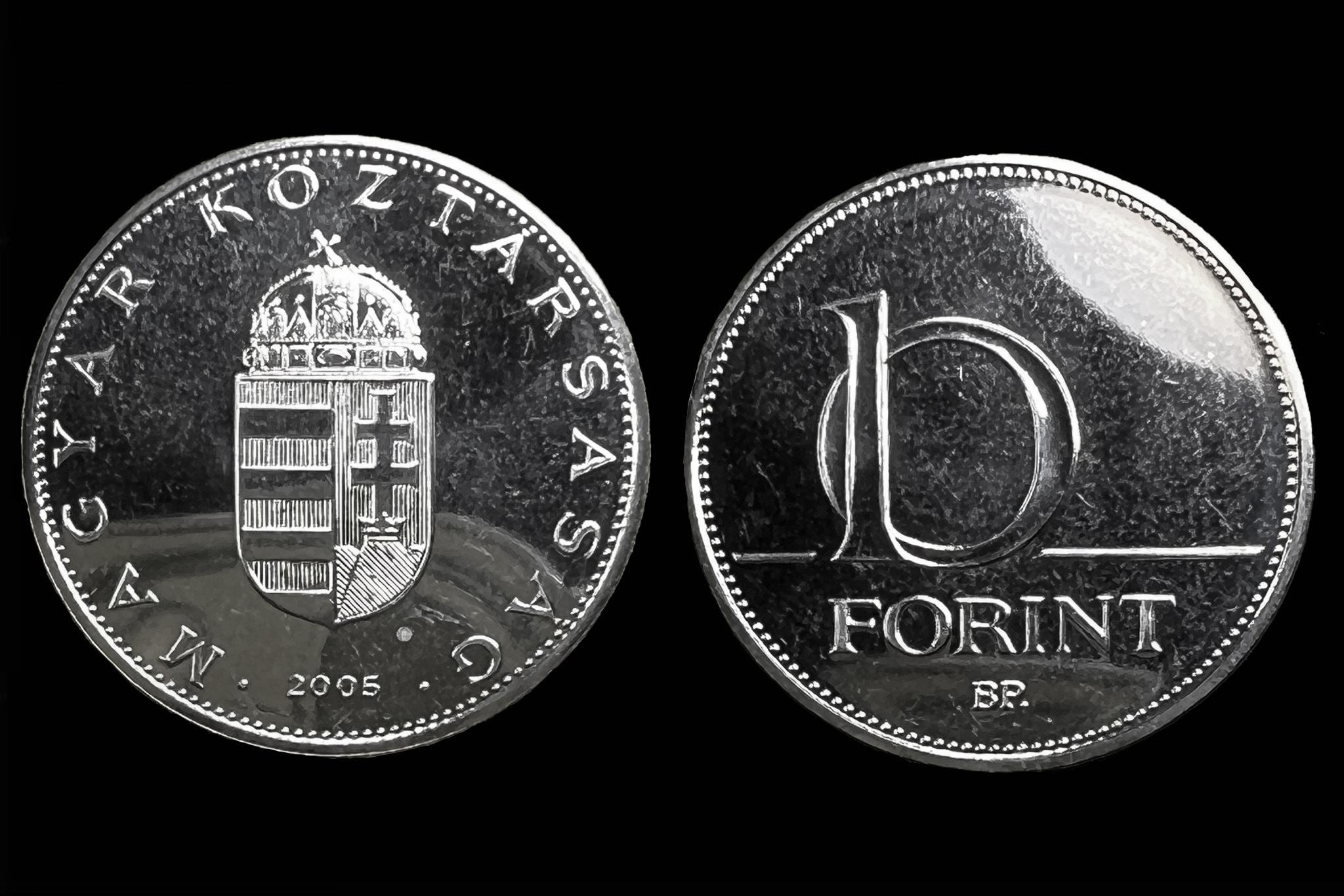 10 Forint (2005) UNC Felkefélt, fényesített verőtővel készült veret! Adamo F9.2