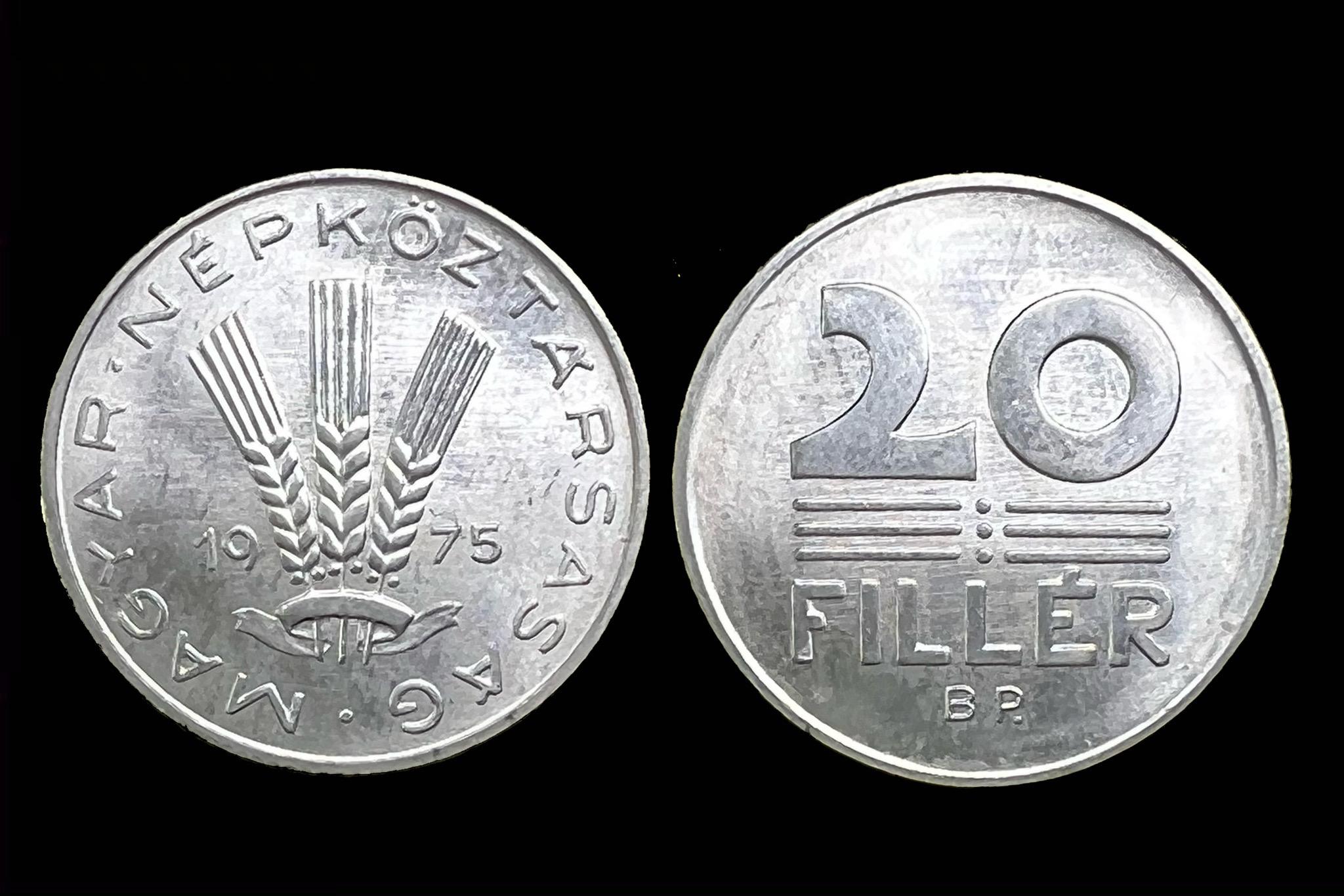 20 fillér (1975) UNC Adamo F4.2