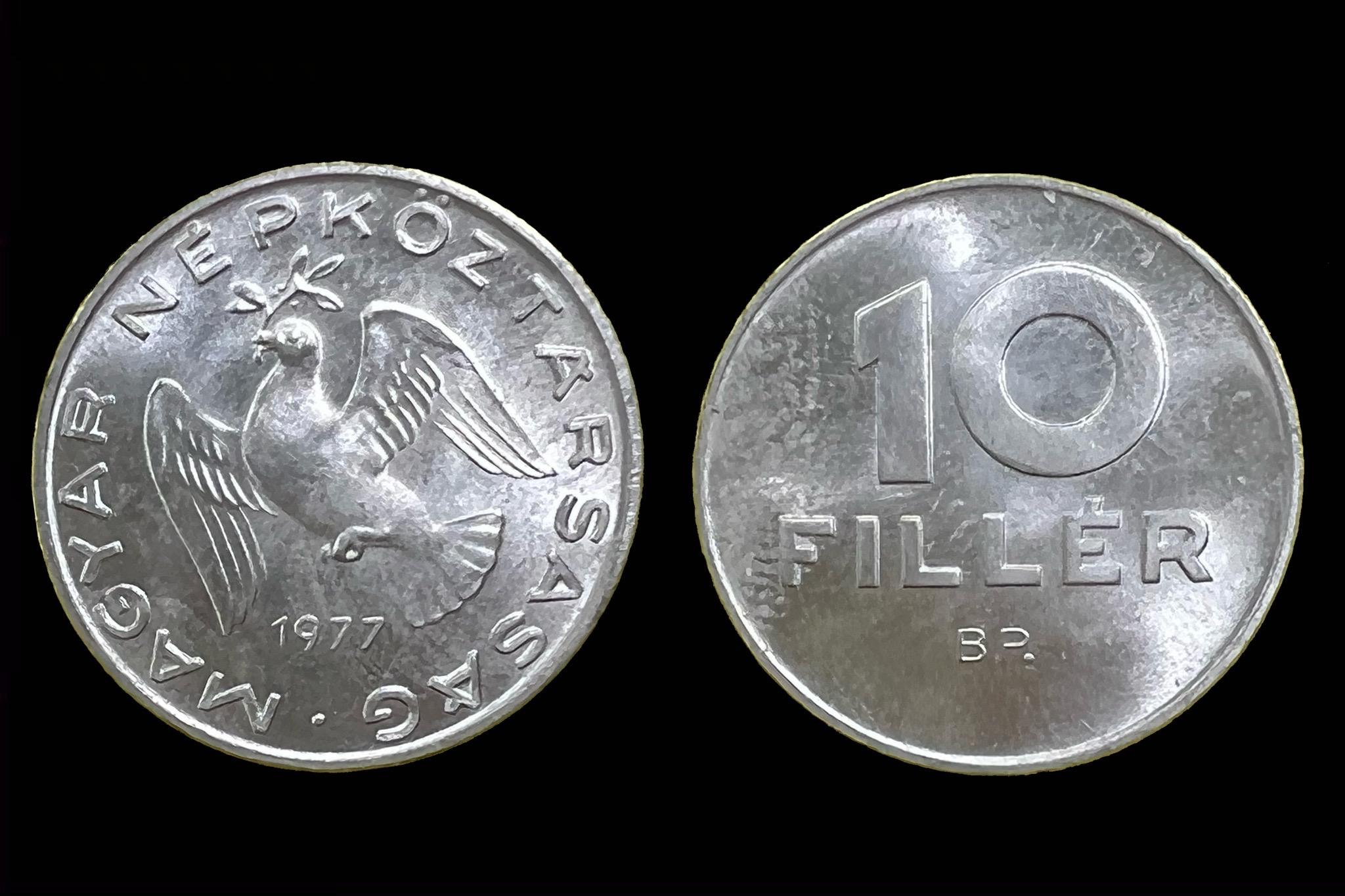 10 fillér (1977) Adamo F3.2