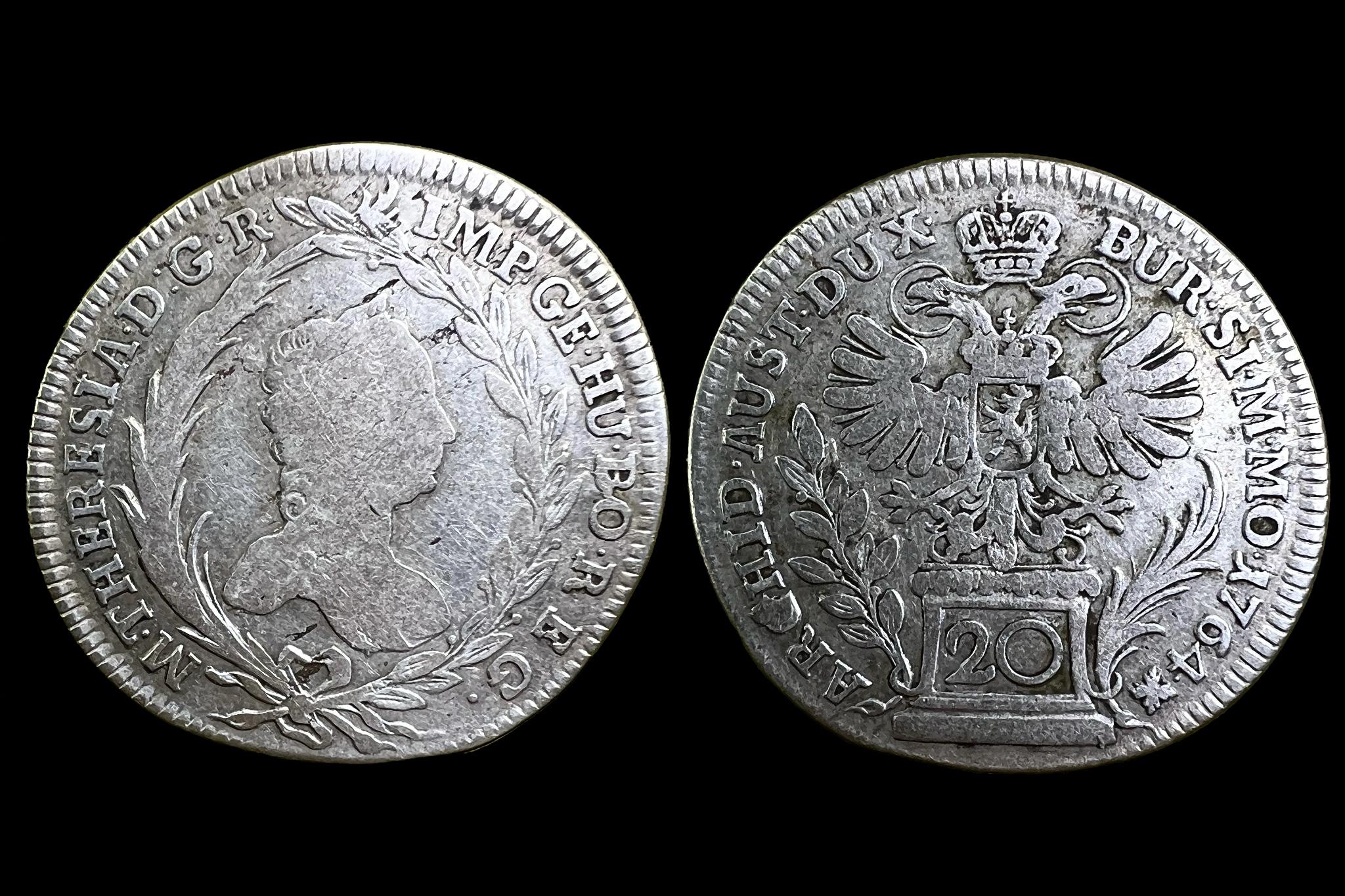 Maria Theresia   ia 20 Krajcár (1764)