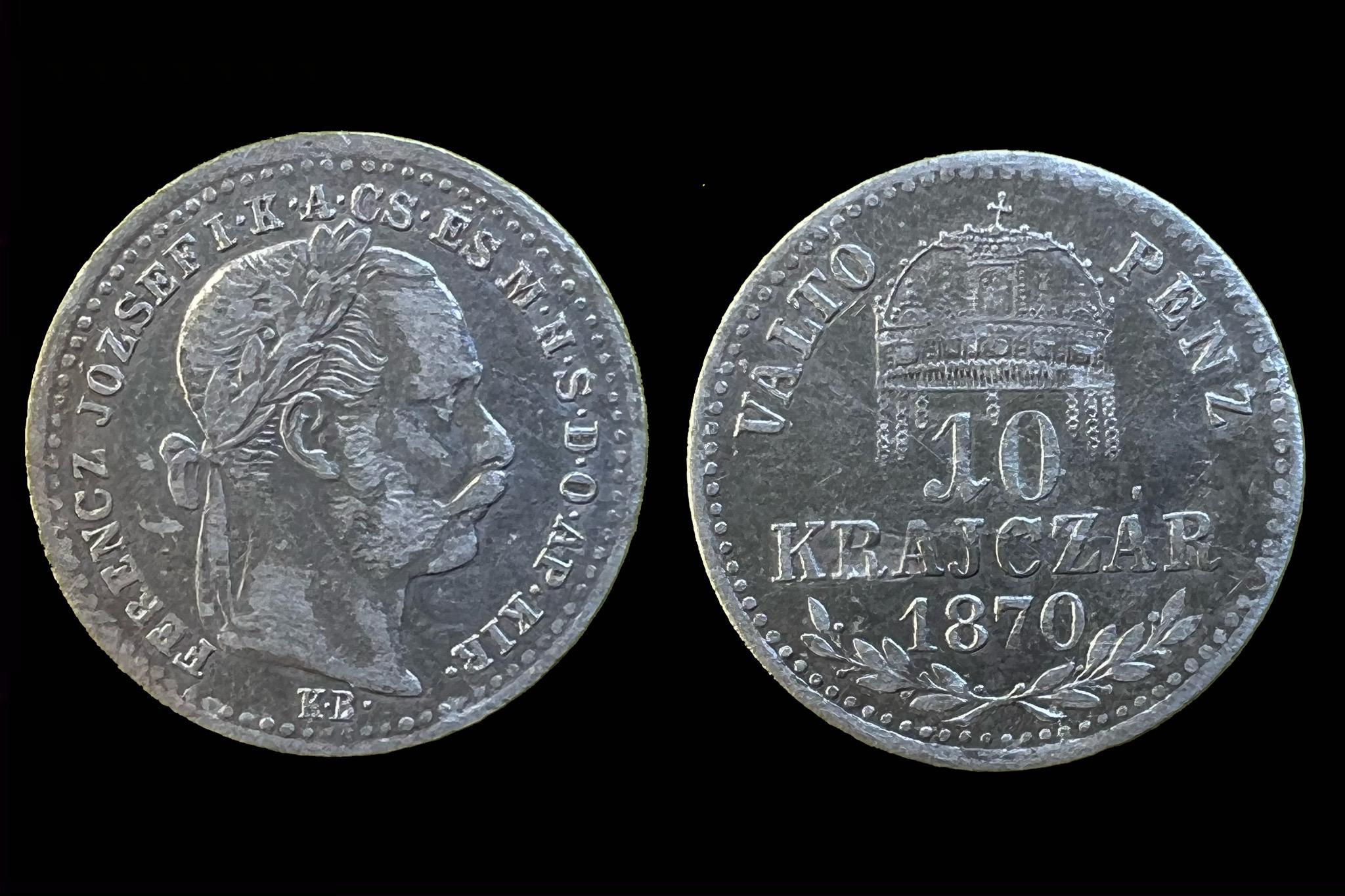 Franz Joseph 10 Krajcár (1870)K-B