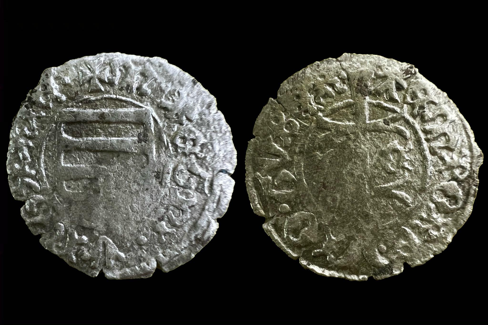 Hunyadi János dénár Éh-485/g (Nagybánya Civitas)