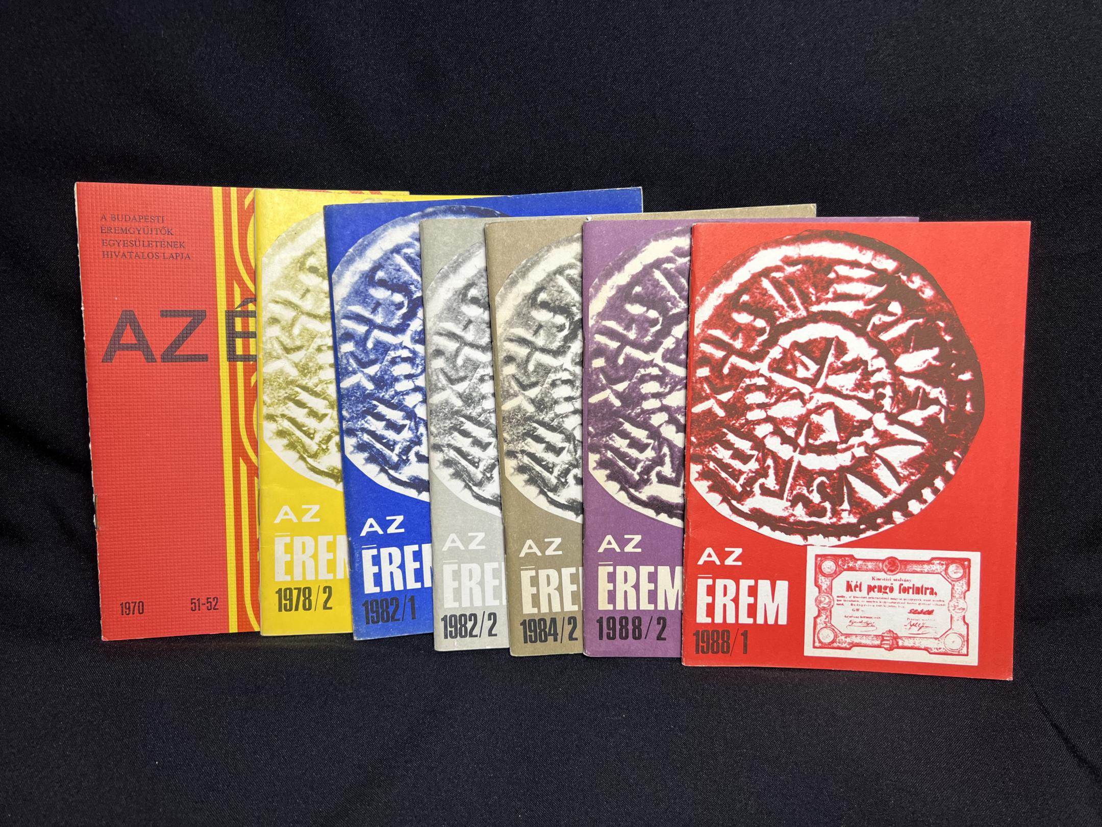 Az érem (1970; 1978/2; 1982/1,2; 1984/2; 1988/1,2;)       