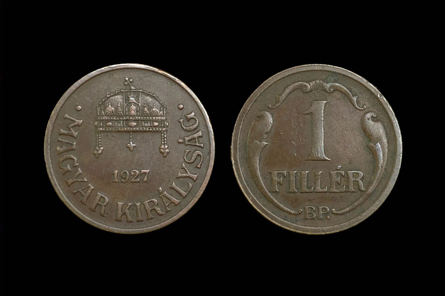 (1927) 1 fillér Adamo P1