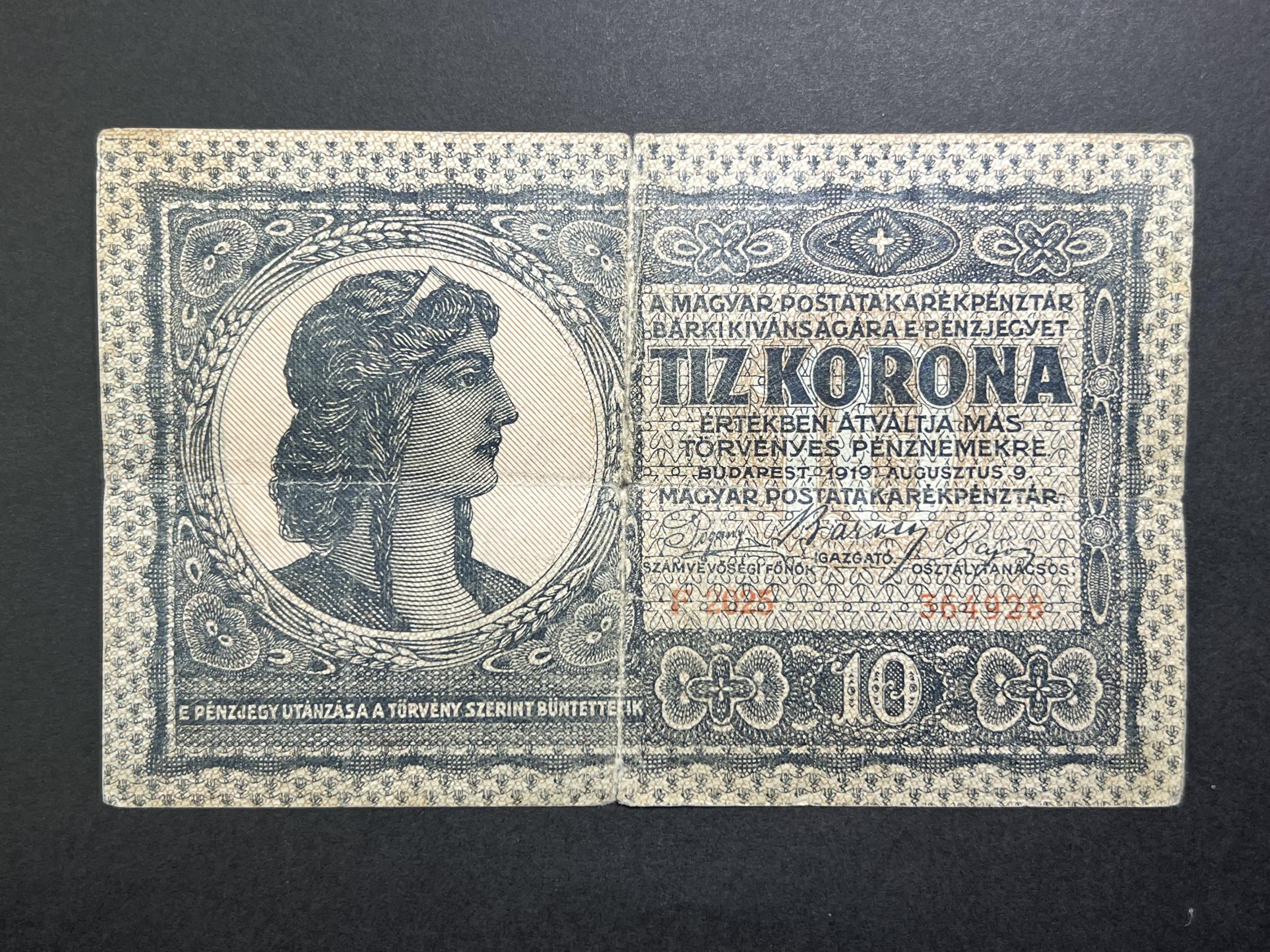 10 Korona (1919F) F Adamo K12