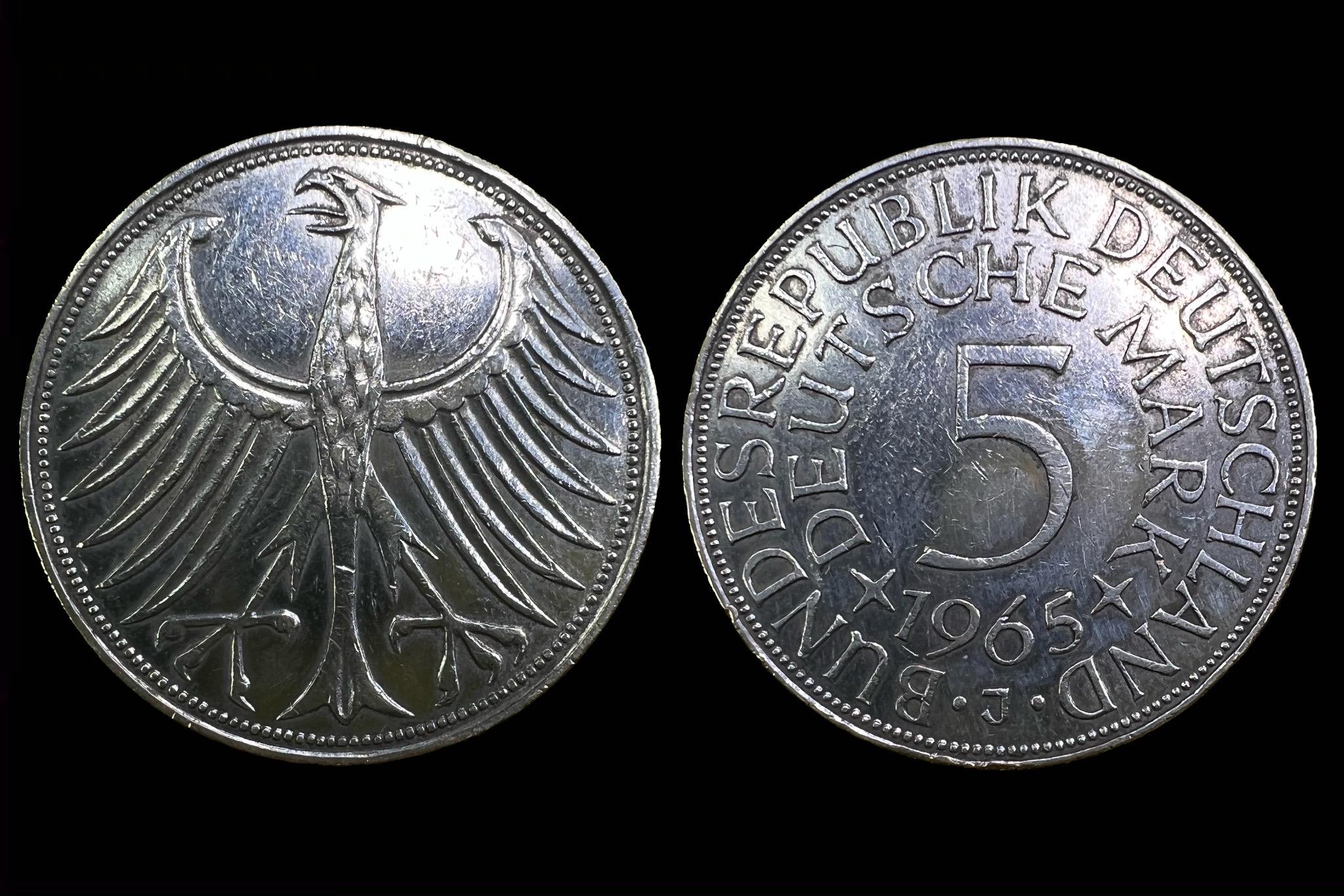 5 Márka (1965)J Németország Schön 110