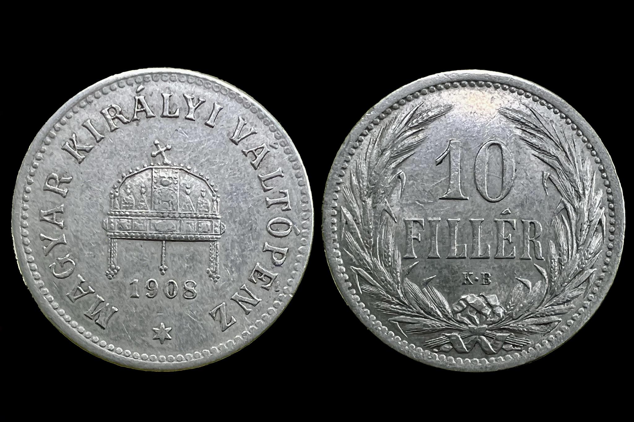 (1908) 10 fillér Adamo K3