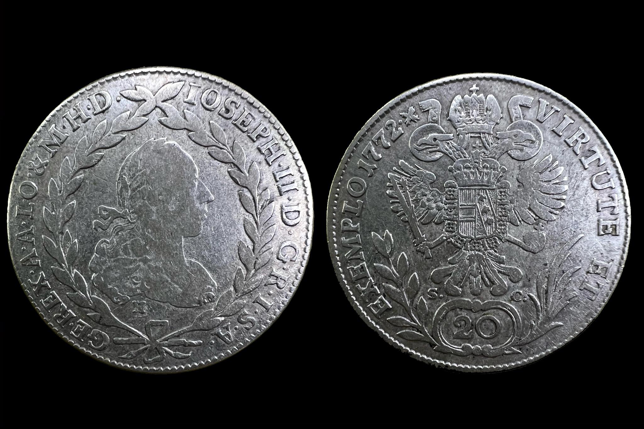 II. Joseph 20 Krajcár (1772)SG