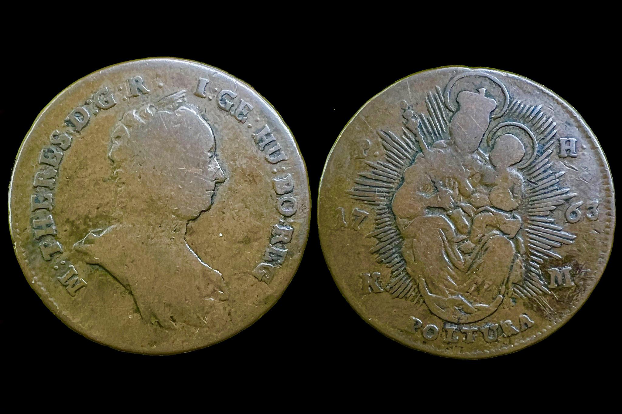 Maria Theresia   ia 1 Poltura (1763)PH-KM KM377.2