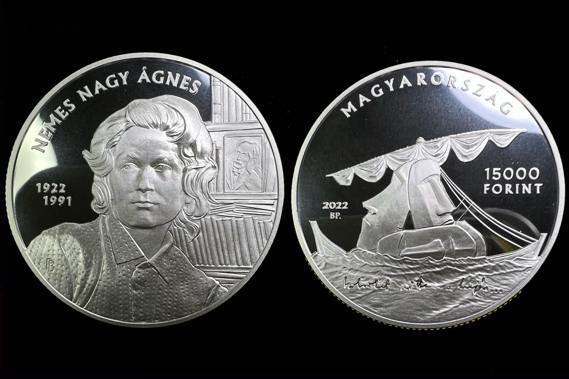 2022. évi Nemes Nagy Ágnes silver emlékérme UNC prospektussal