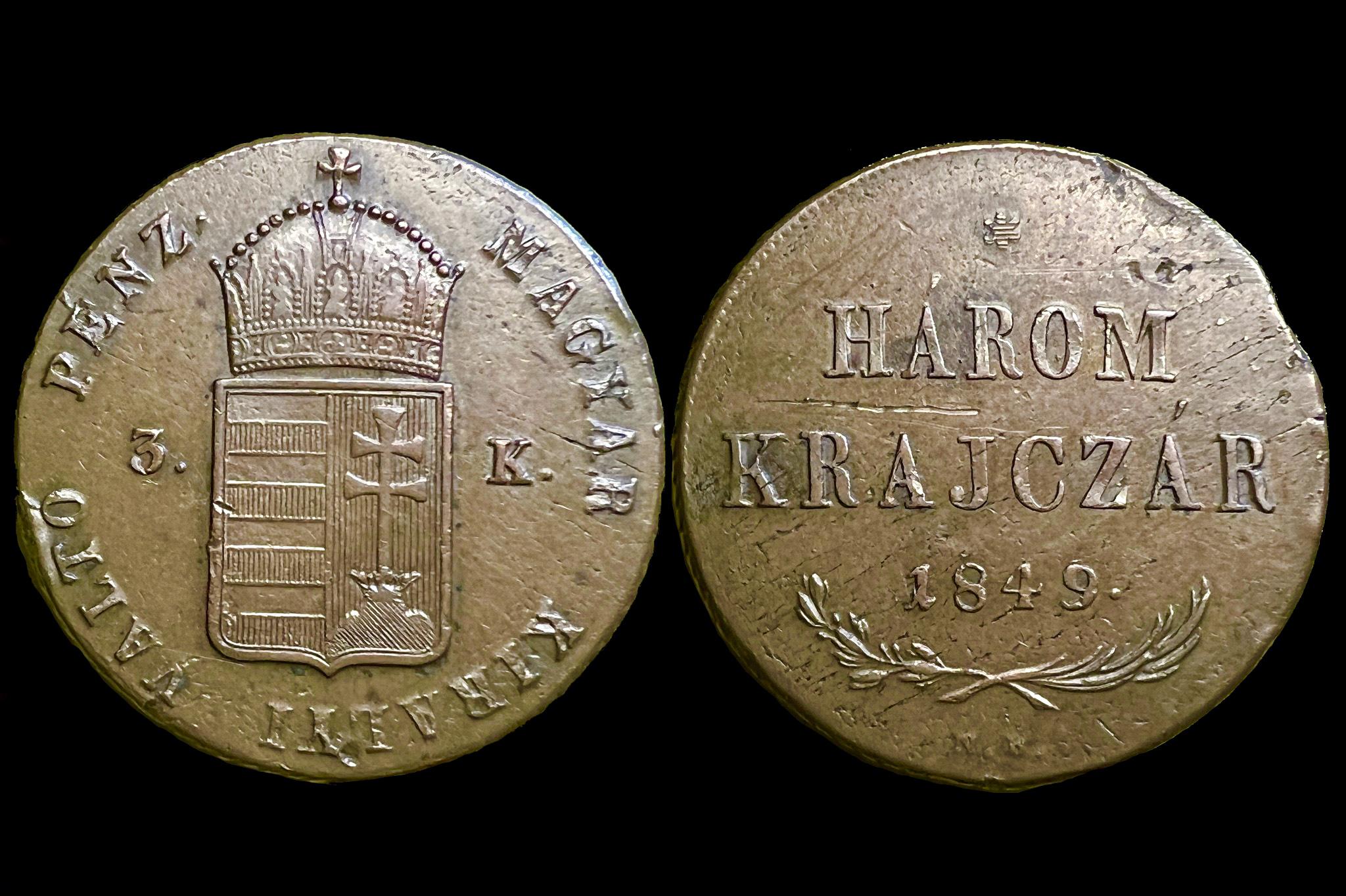 Szabadságharc (1849) 3 krajcár