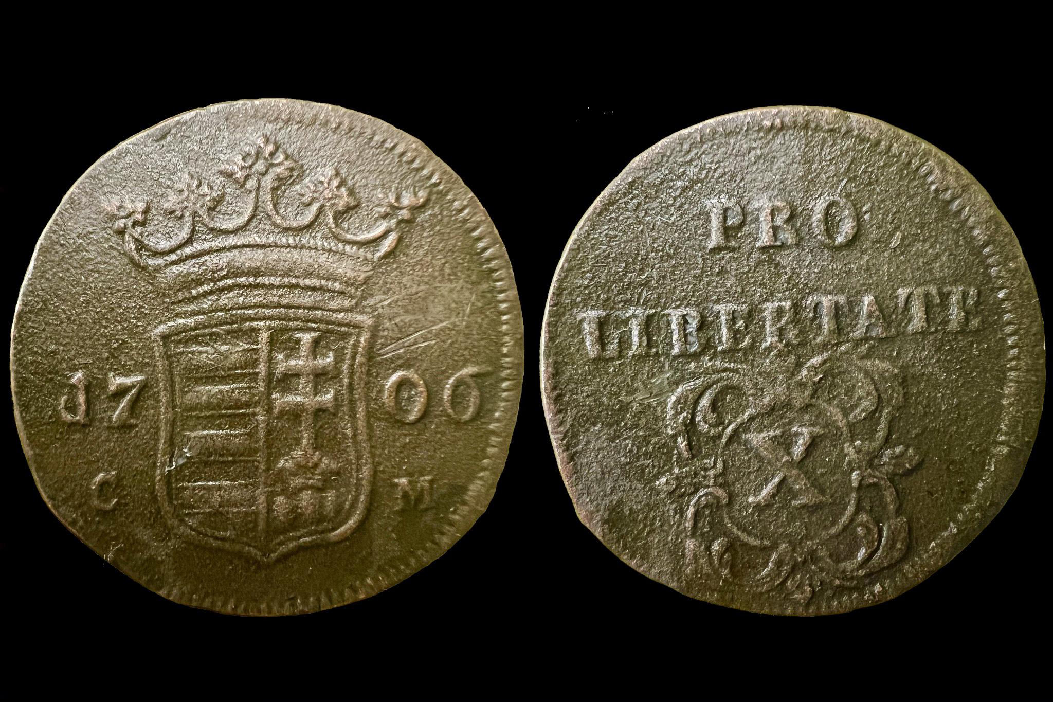 II.Rákóczi Ferenc X poltura Éh-1133 (1706)C-M 