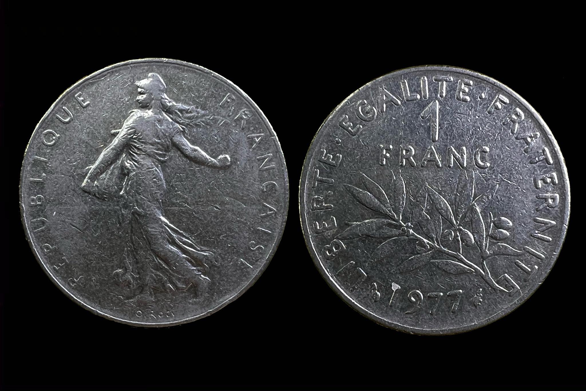 Franciaország 1 Franc (1977) 