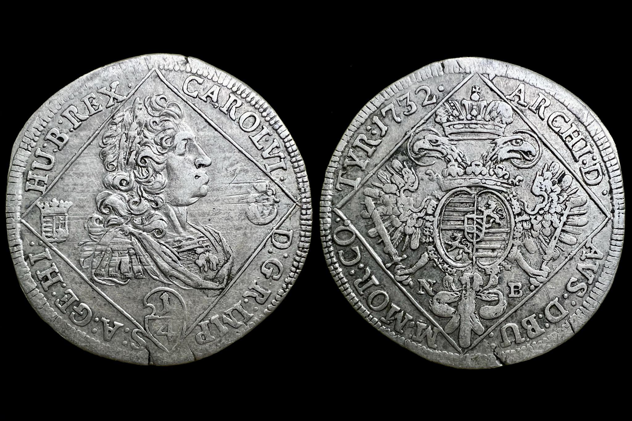 III. Károly 1/4 tallér (1732)N-B 