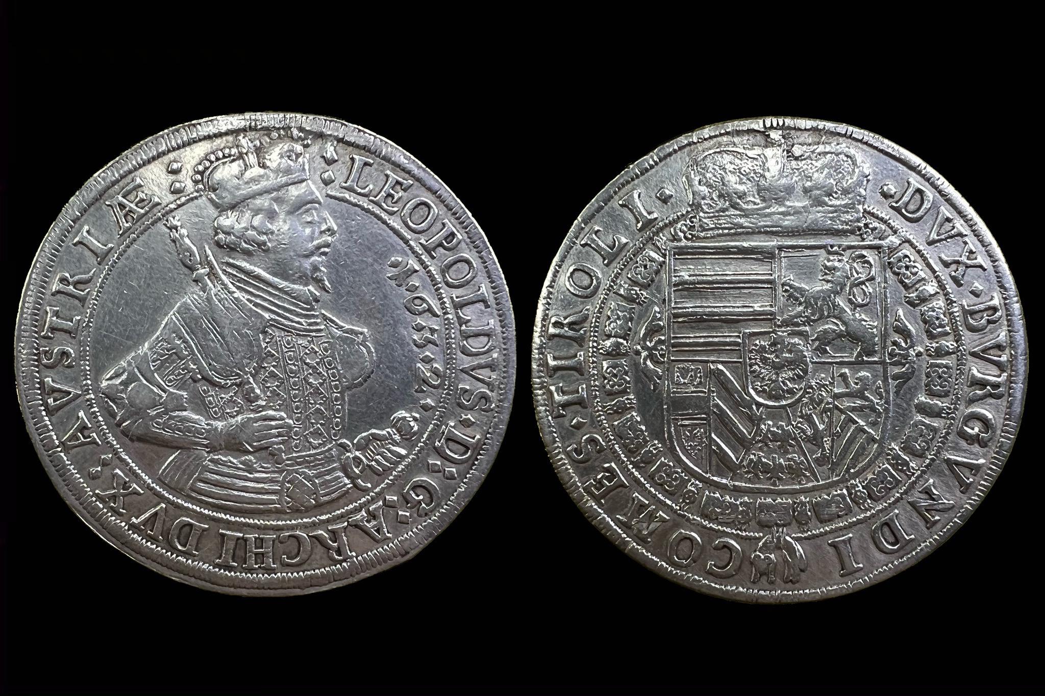 V. Lipót főherceg (1632) HALL tallér DAV3338 