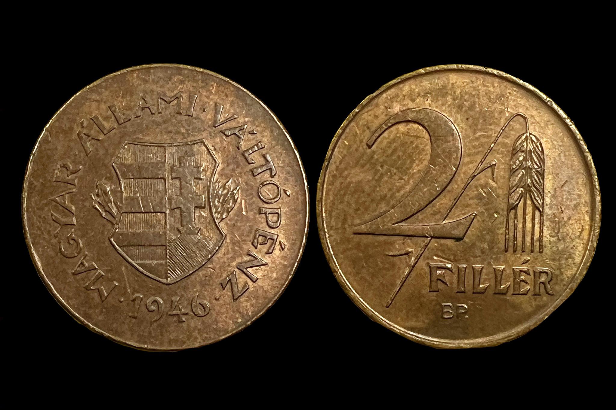 (1946) 2 fillér  Adamo F1