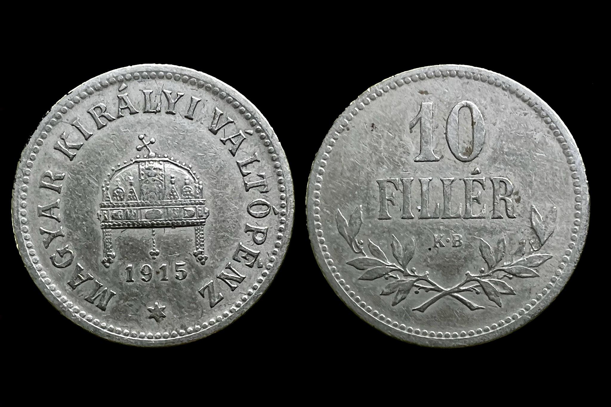 (1915) 10 fillér Adamo K3.1