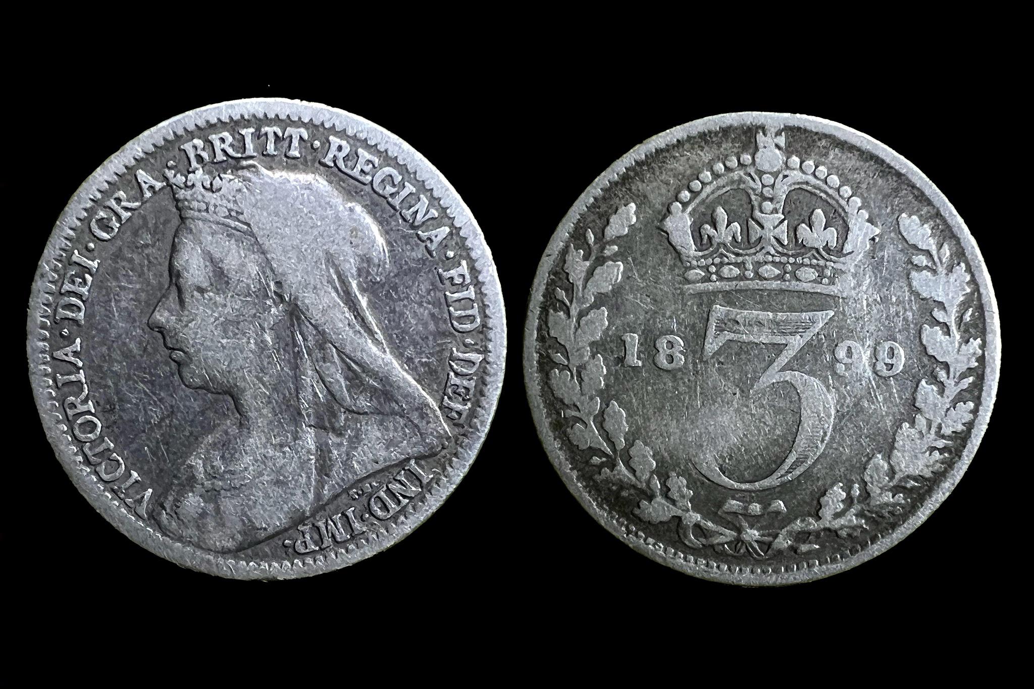 3 Penny Victoria (Anglia 1899) KM777 