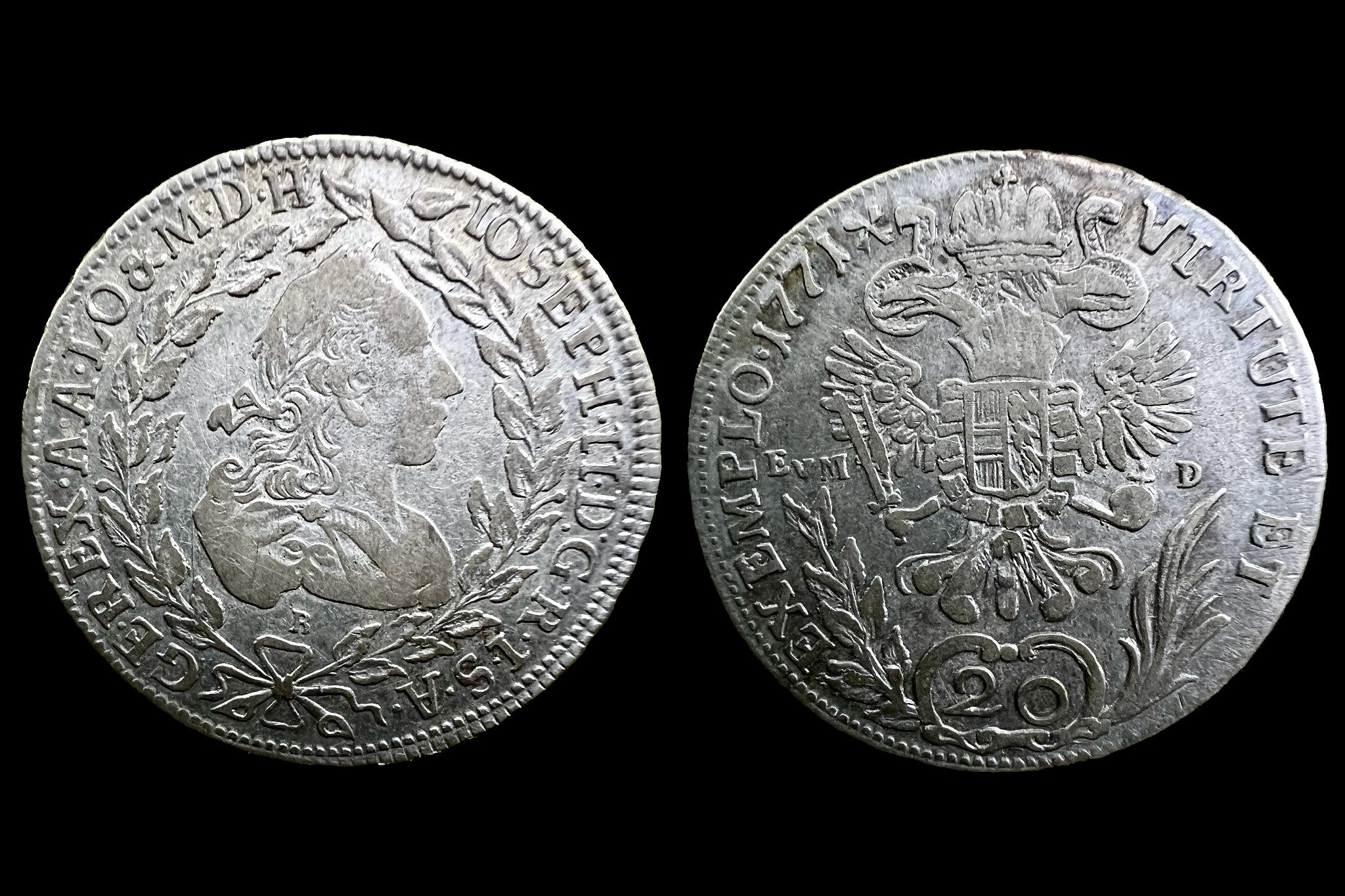 II.Joseph 20 Krajcár (1771) EVMD 