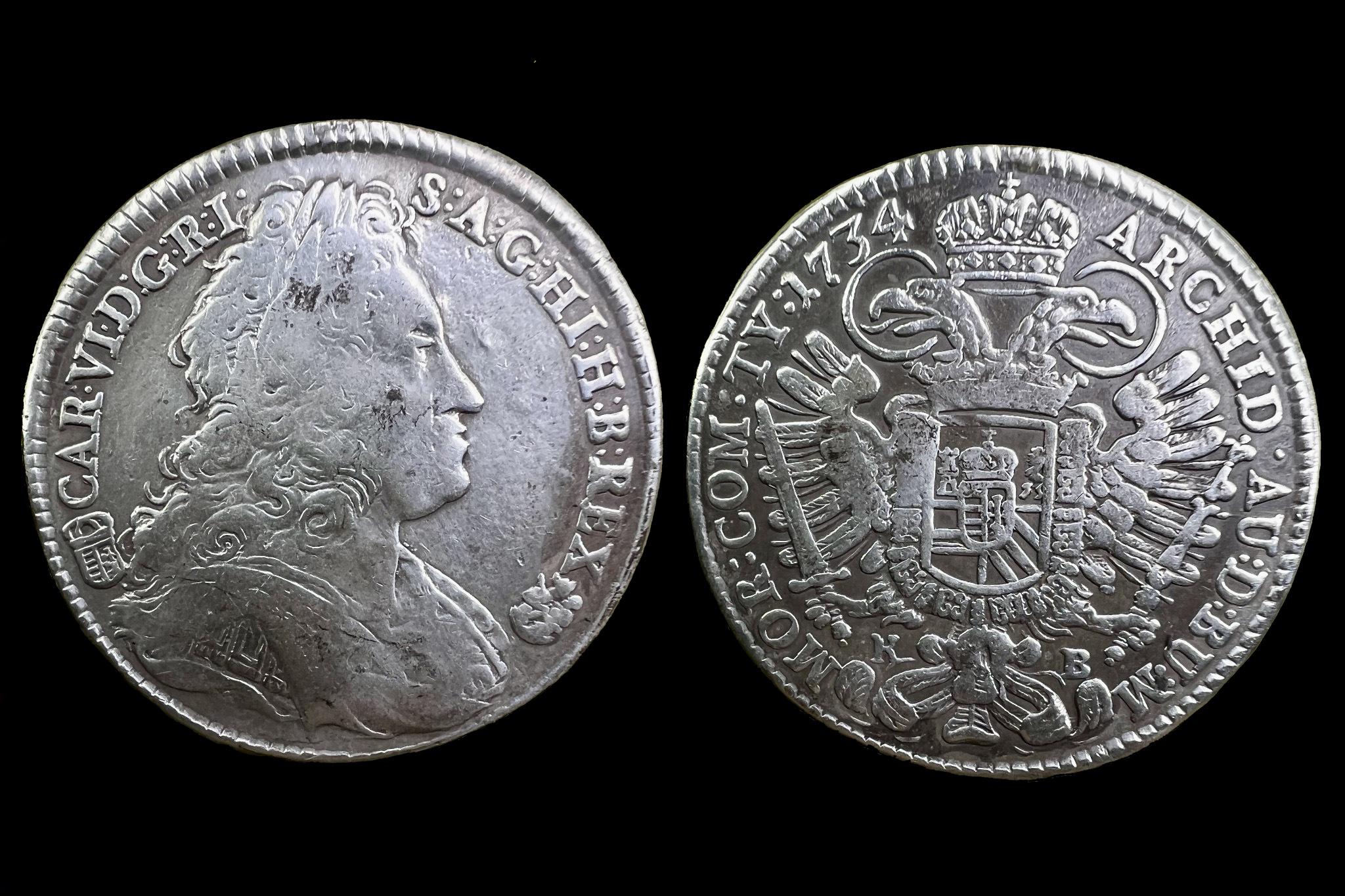 III. Károly 1/2 Tallér (1734)K-B 