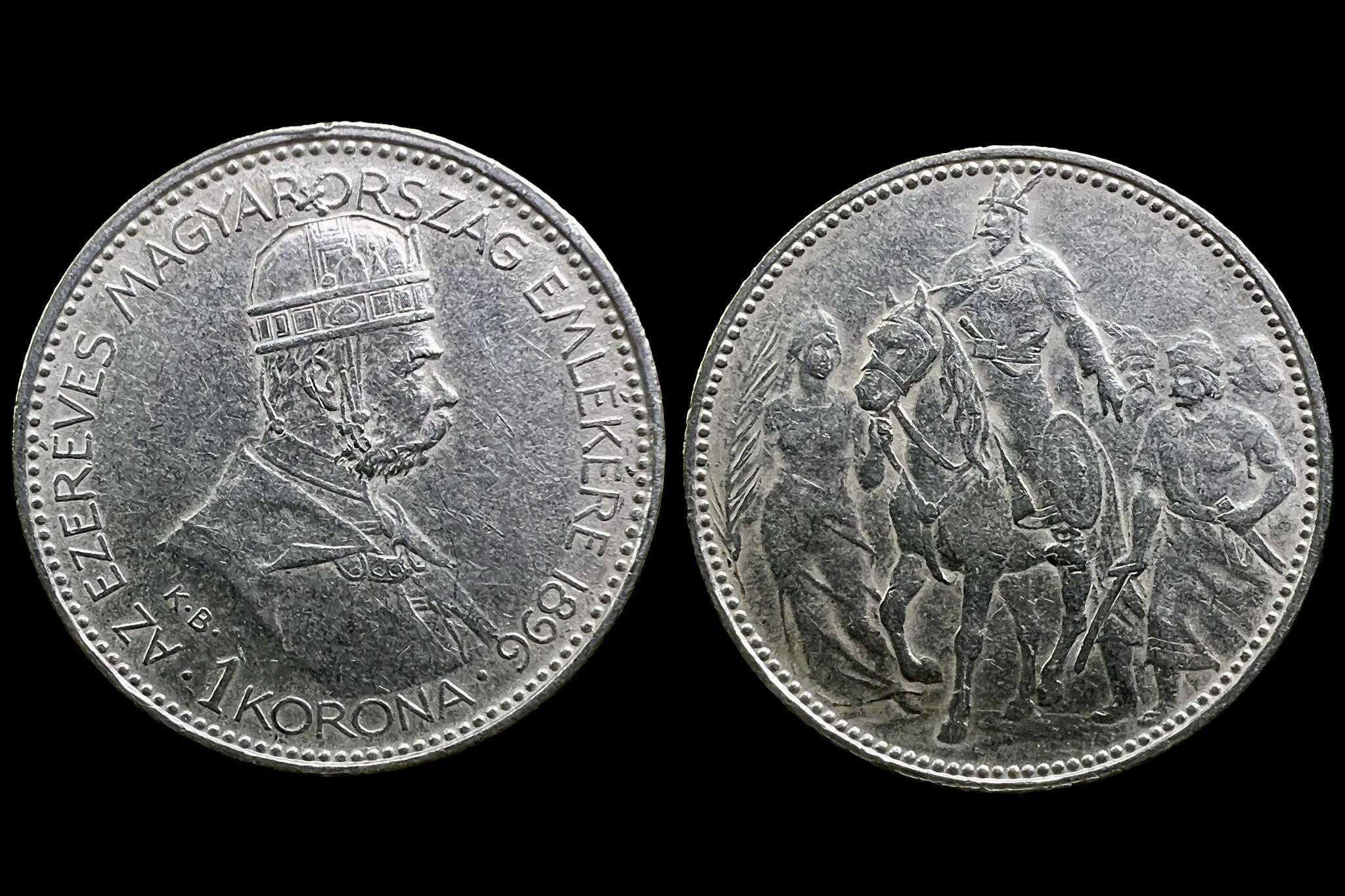 Franz Joseph Milleneumi 1 Korona (1896) 