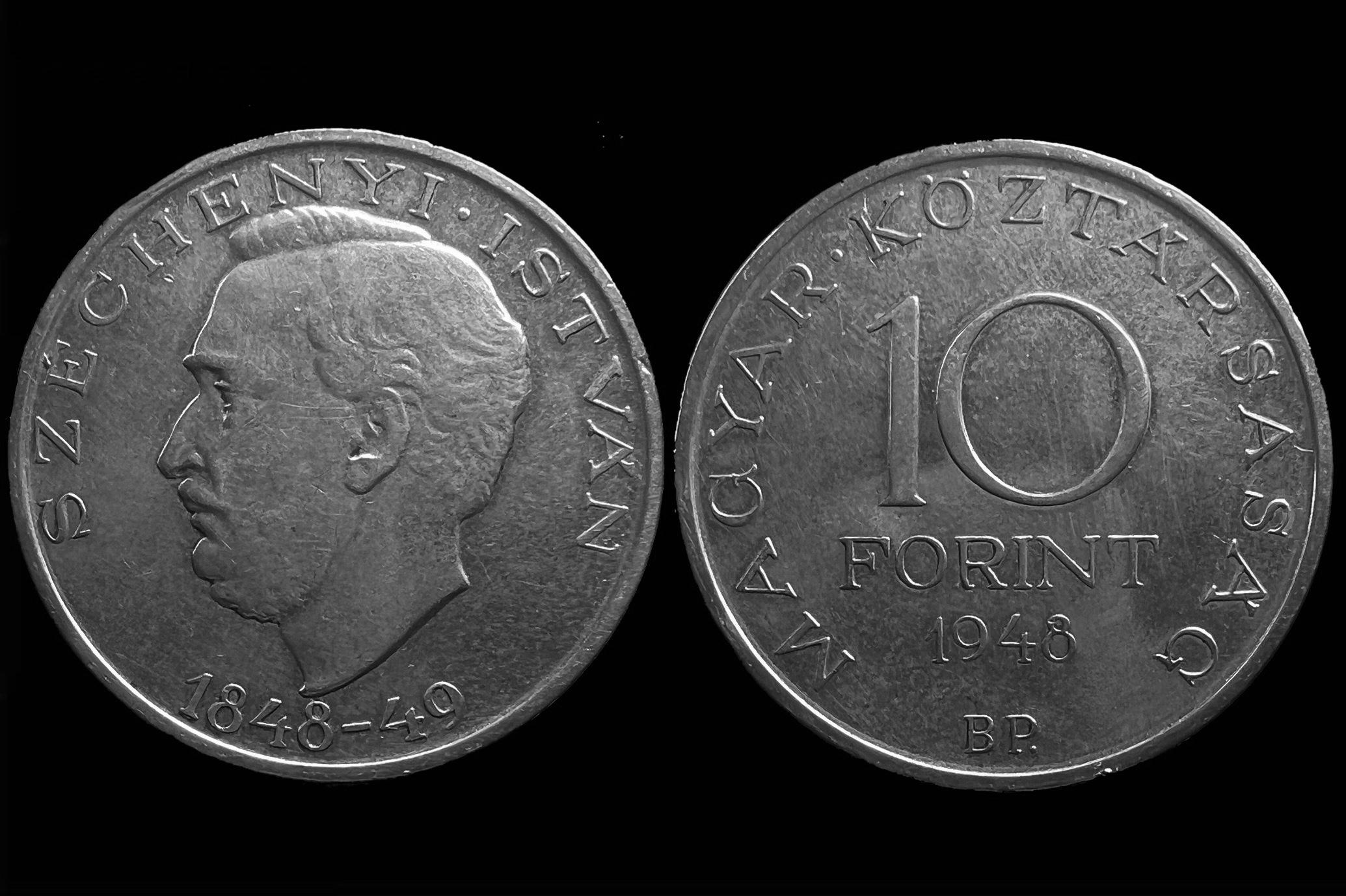Széchenyi Stephan 10 forint (1948) 