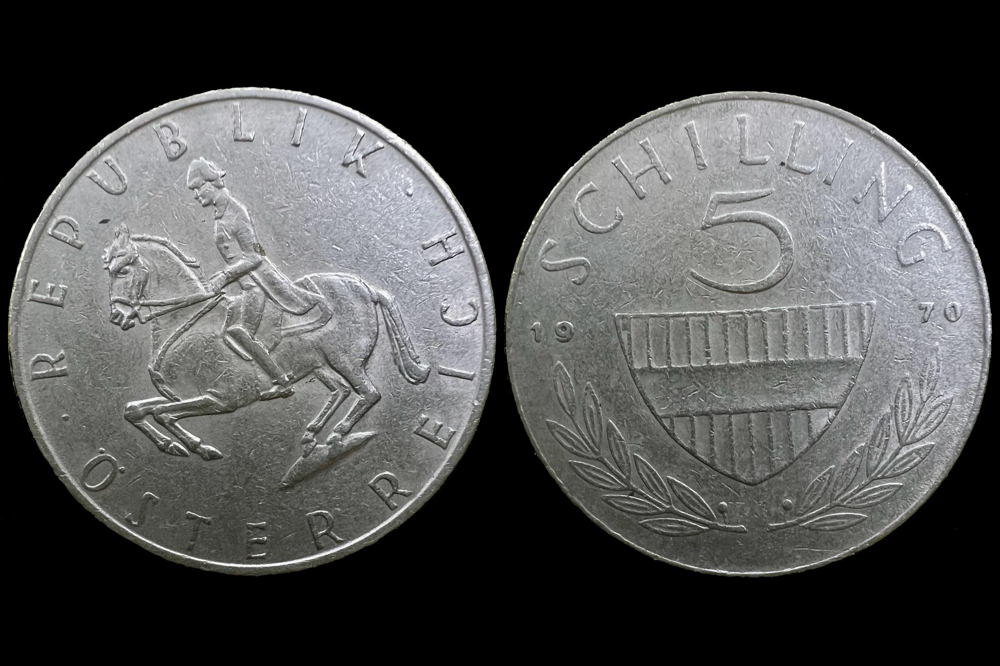 5 Schilling (1970) Ausztria Schön79 
