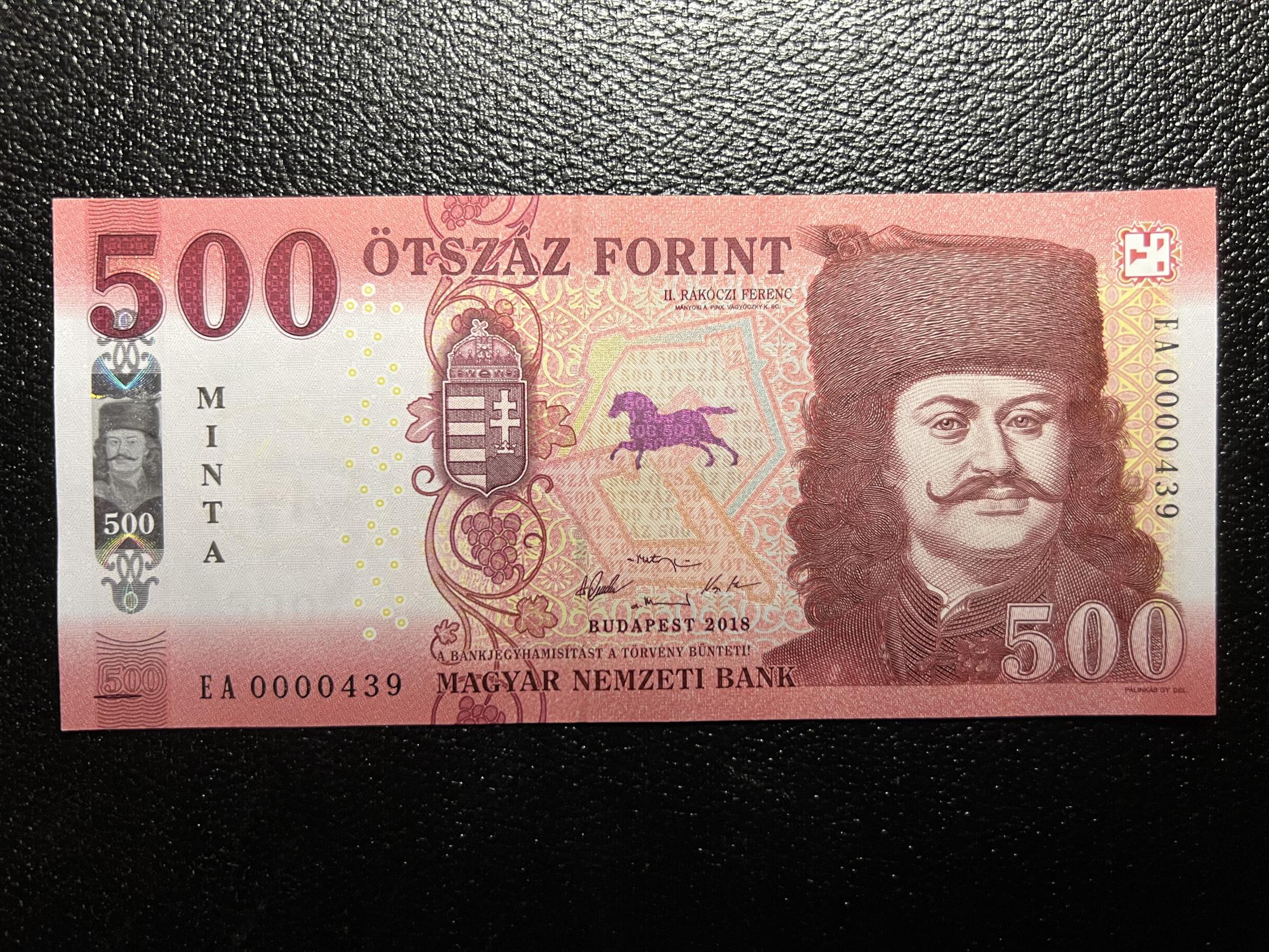 500 Forint MINTA EA UNC (2018) Adamo F60M2