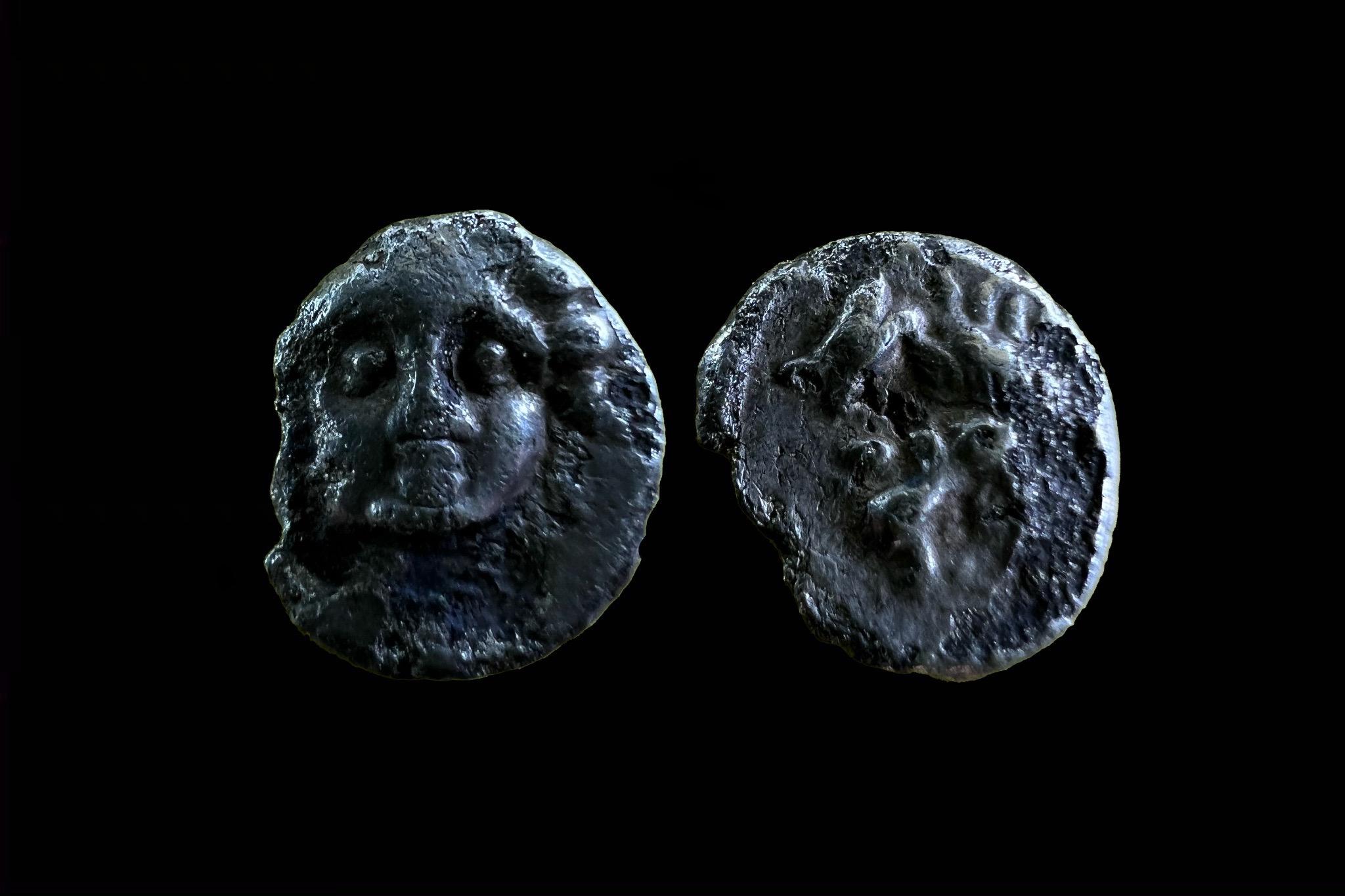 Pisidia Kleinasien Selge (i.e III.sz) Hemiobol Sear 5481 