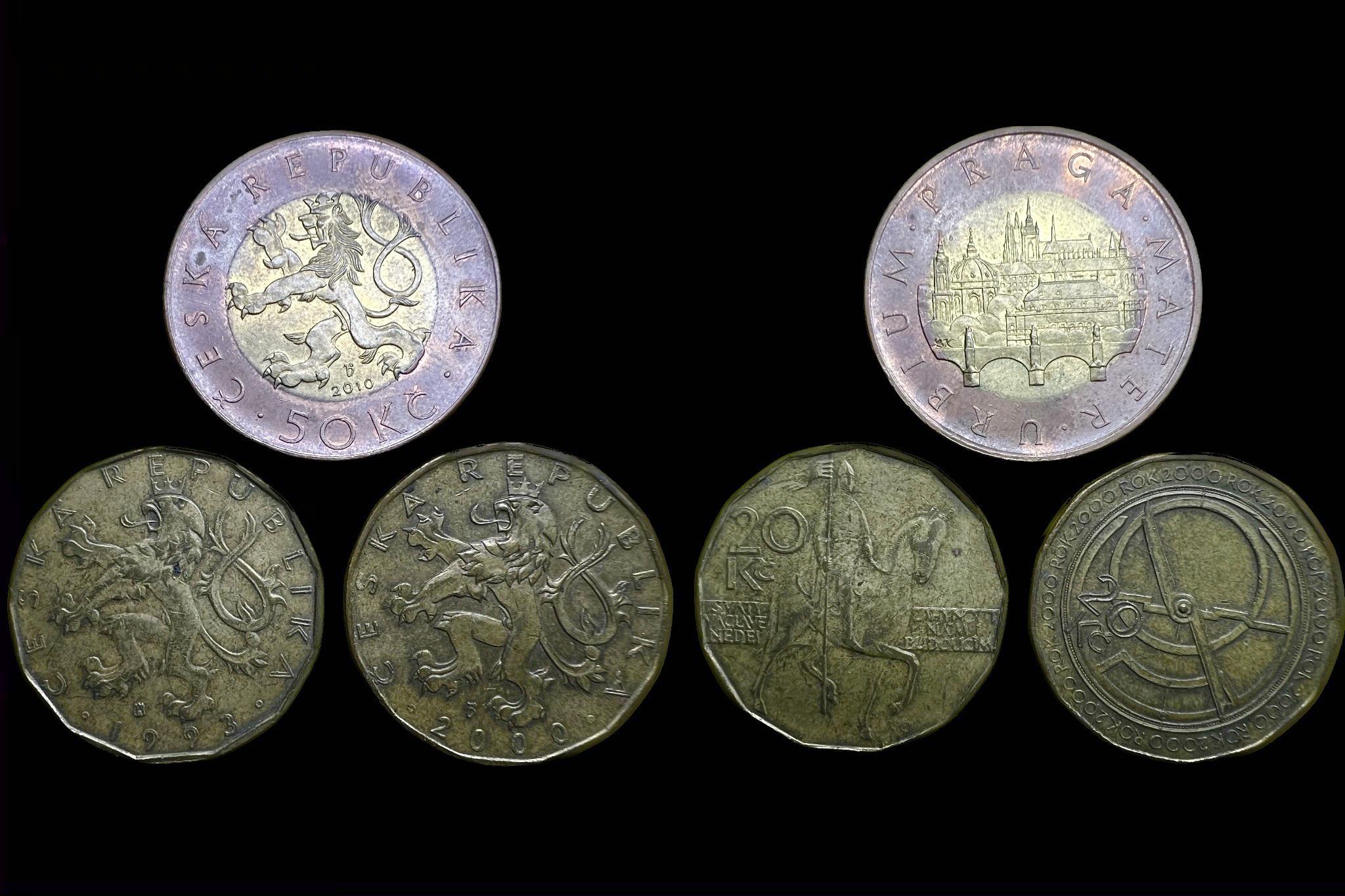 Csehszlovák Korona lot 3db