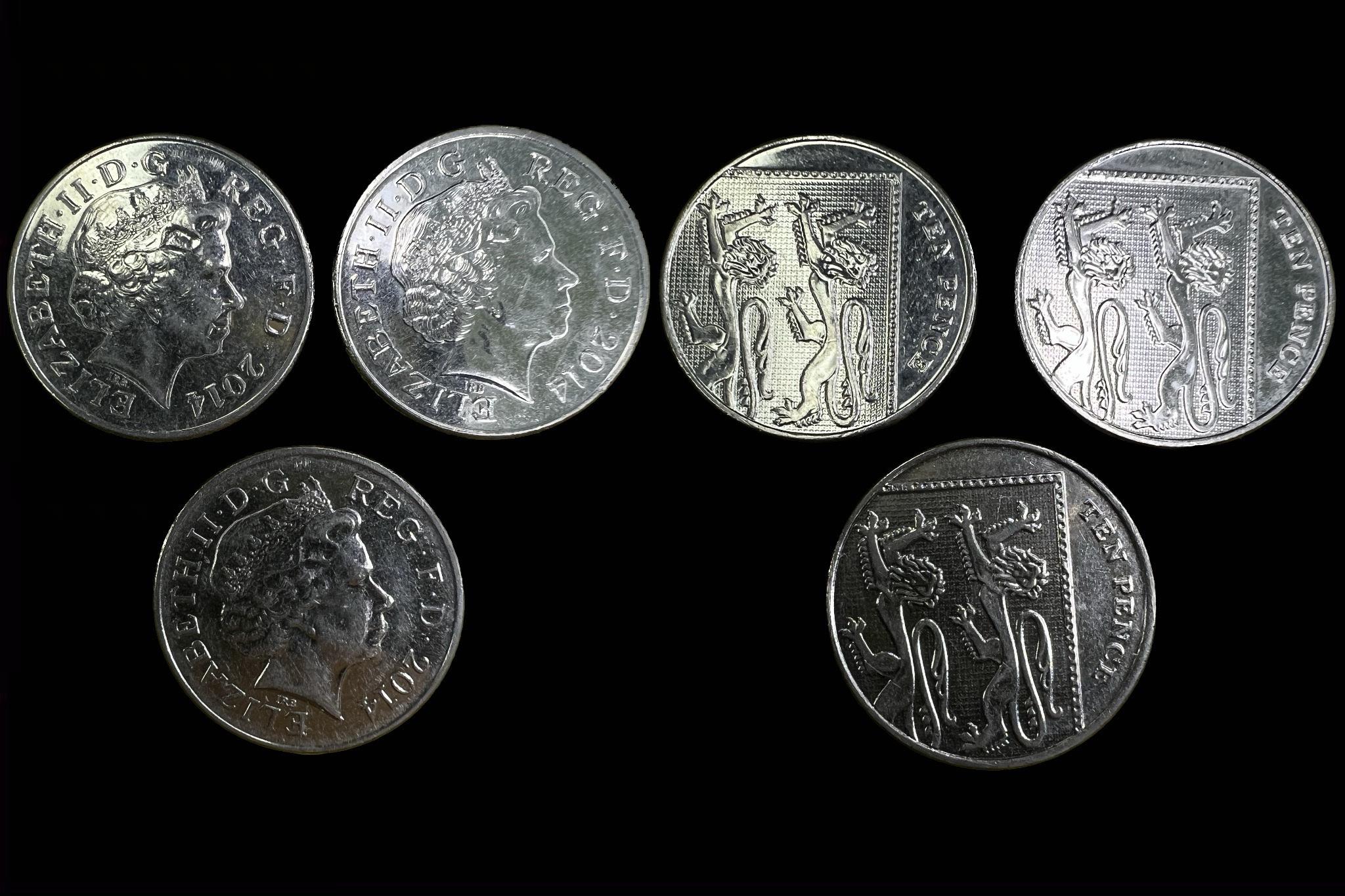 Angol 10 Pence (2014) 3db 