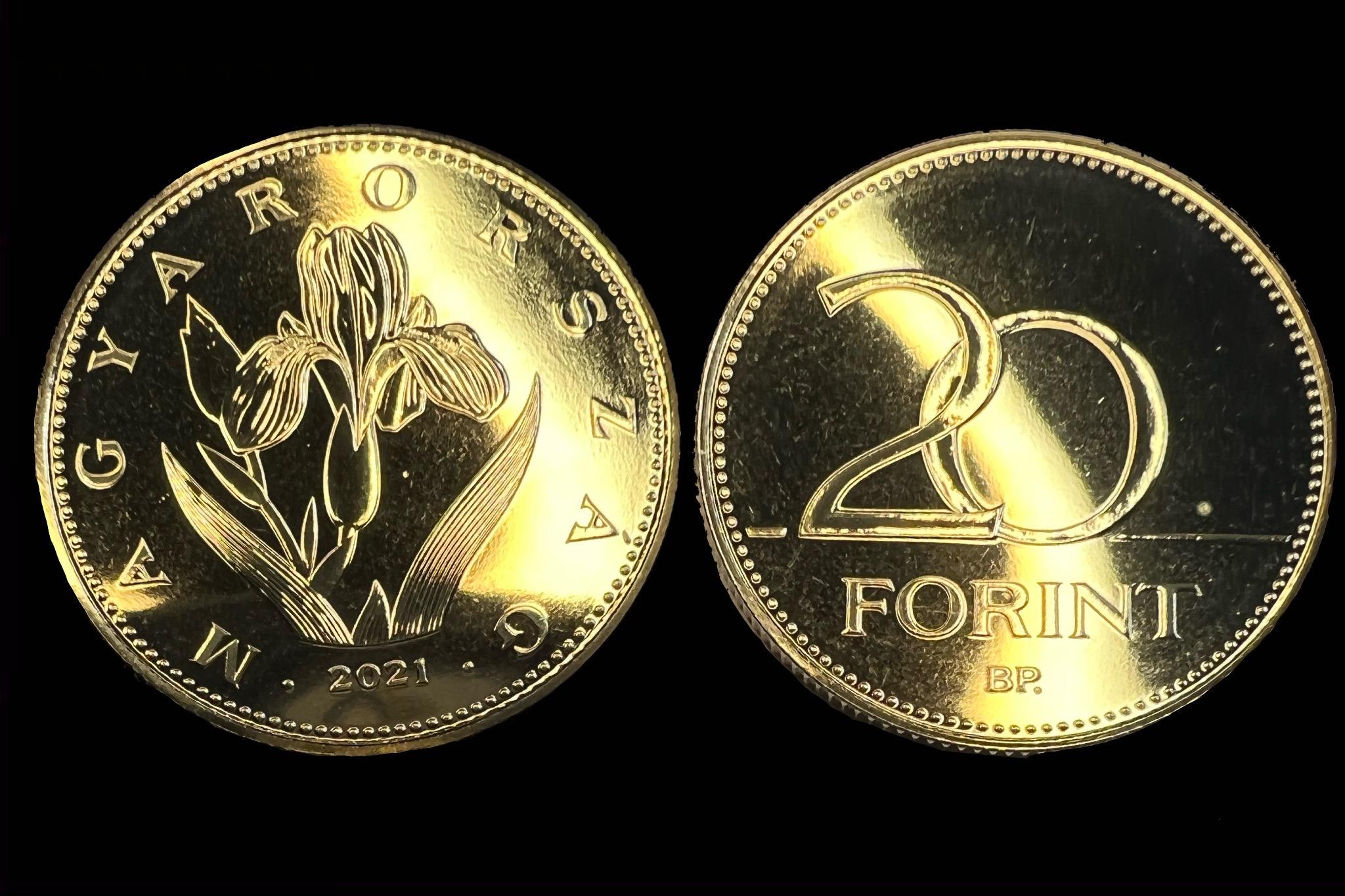20 Forint (2021) BU Felkefélt, fényesített verőtővel készült veret! UNC 