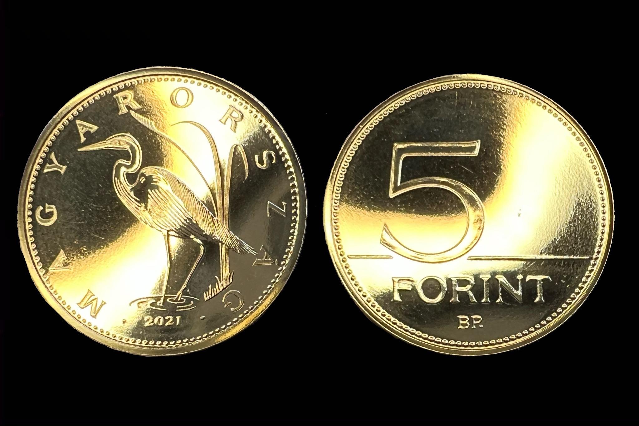 5 Forint (2021) BU Felkefélt, fényesített verőtővel készült veret! UNC