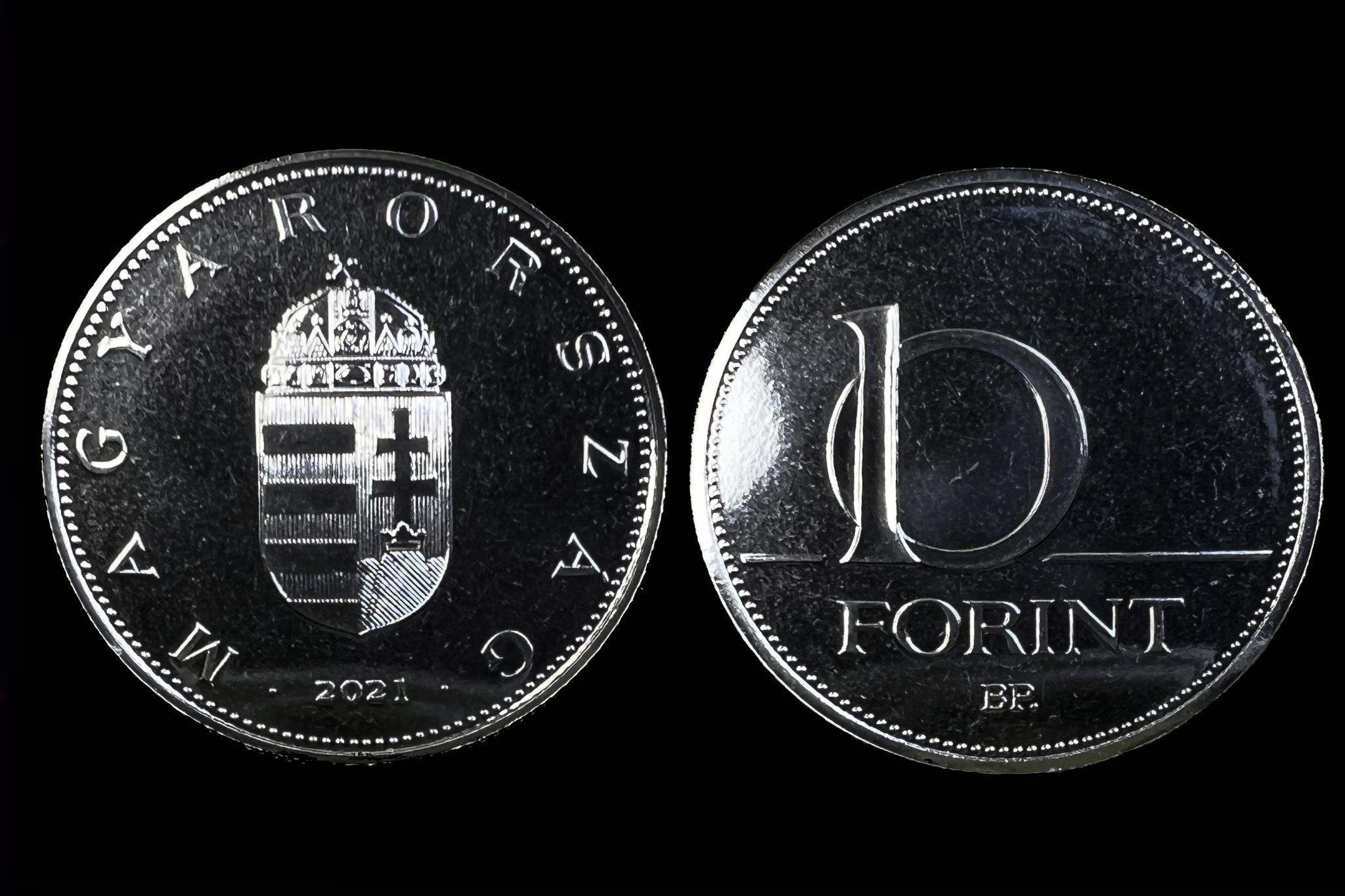 10 Forint (2021) BU Felkefélt, fényesített verőtővel készült veret! UNC