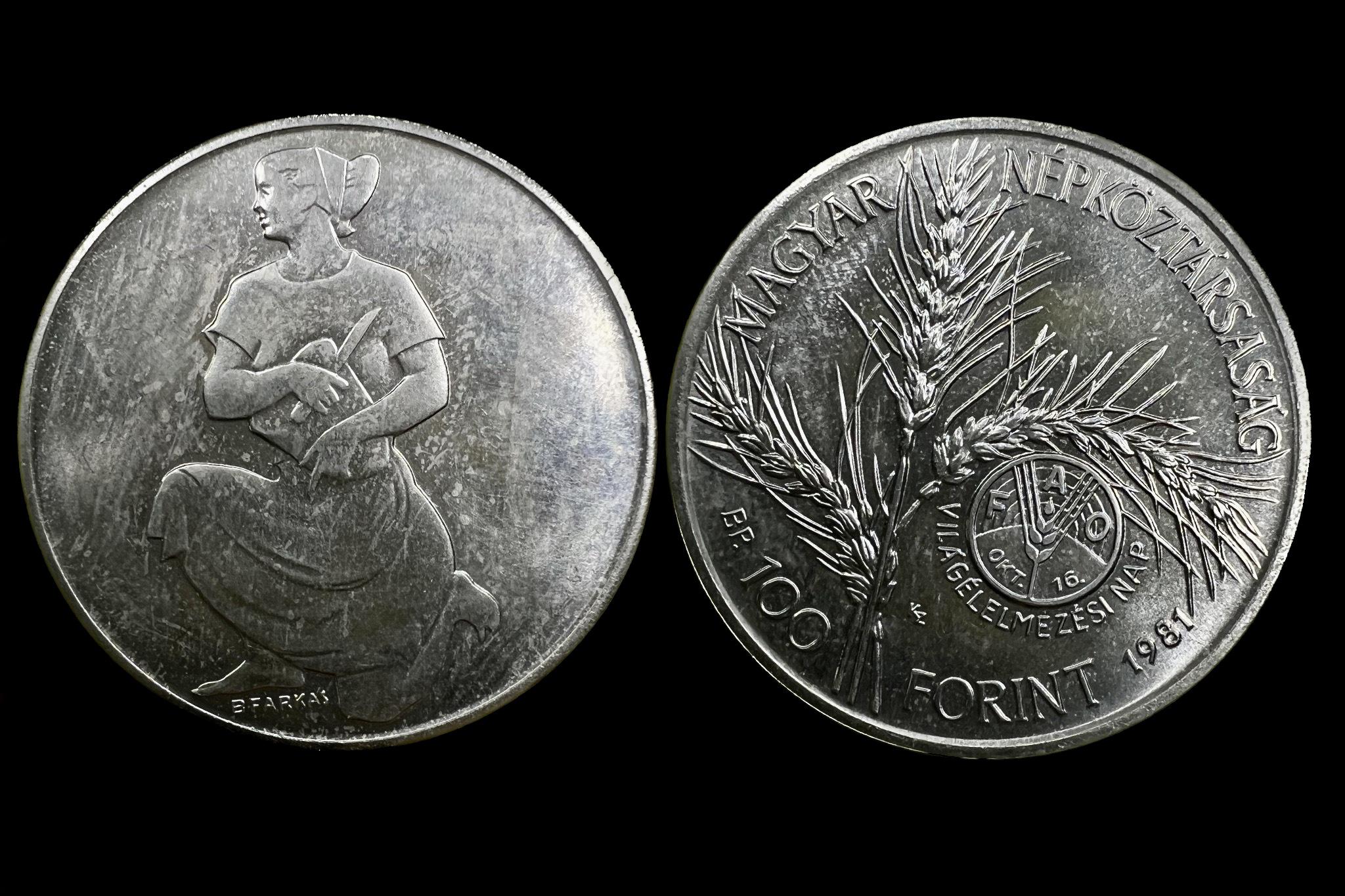 (1981) 100 Forint FAO Adamo EM66 