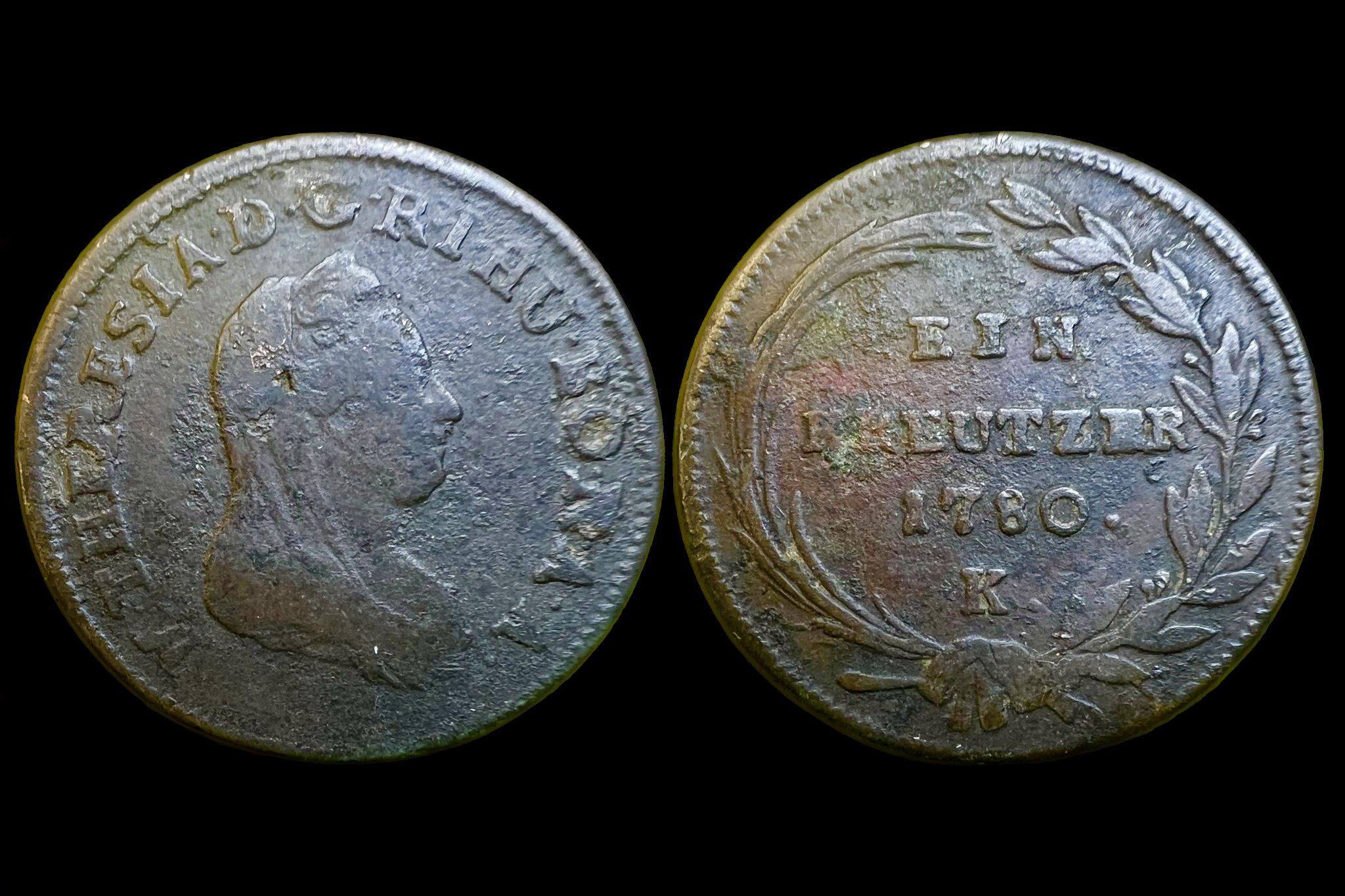 Maria Theresia   ia 1 Krajcár (1780K)